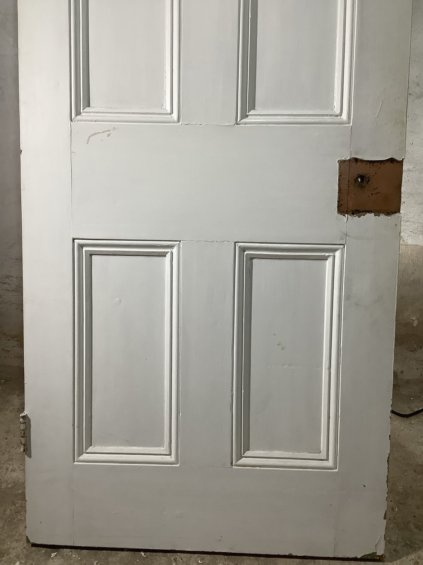 9th Pic Victorian Internal Stripped & Painted Pine Reclaimed Door