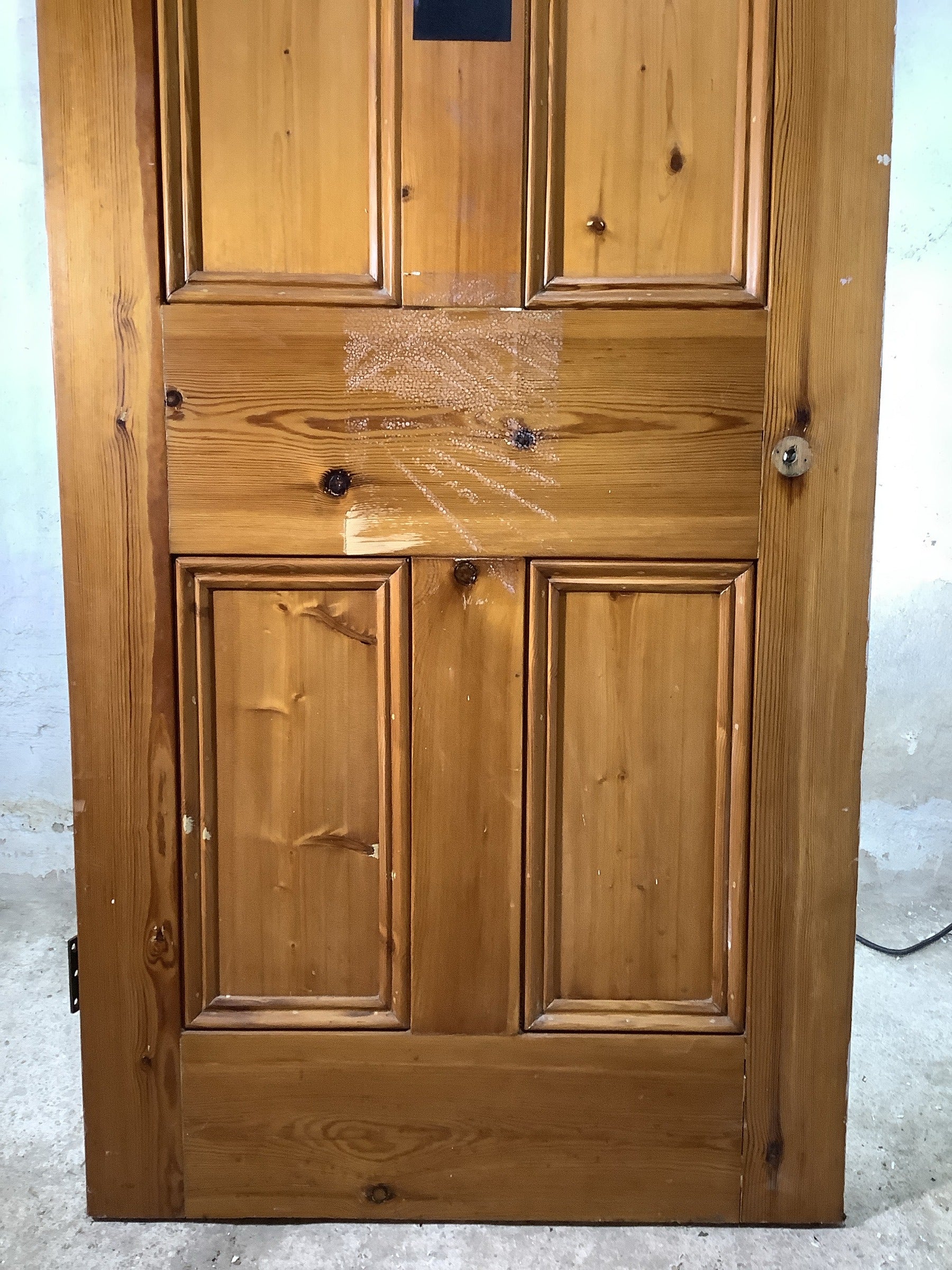 3rd Pic Victorian Internal Stripped & Painted Pine Reclaimed Door