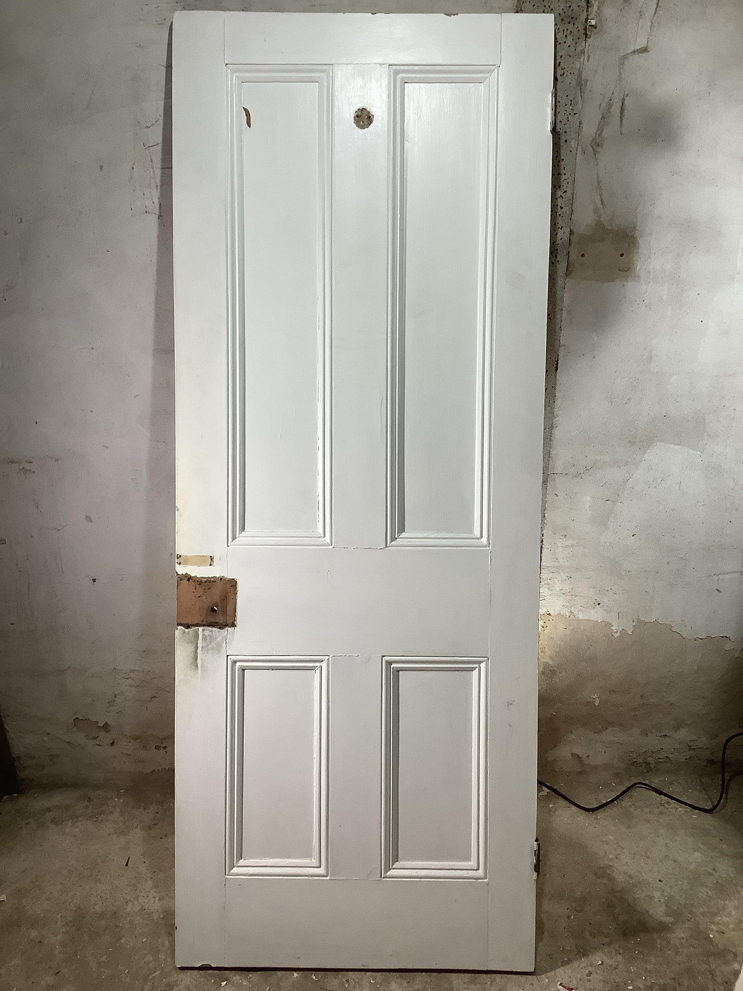 7th Pic Victorian Internal Stripped & Painted Pine Reclaimed Door