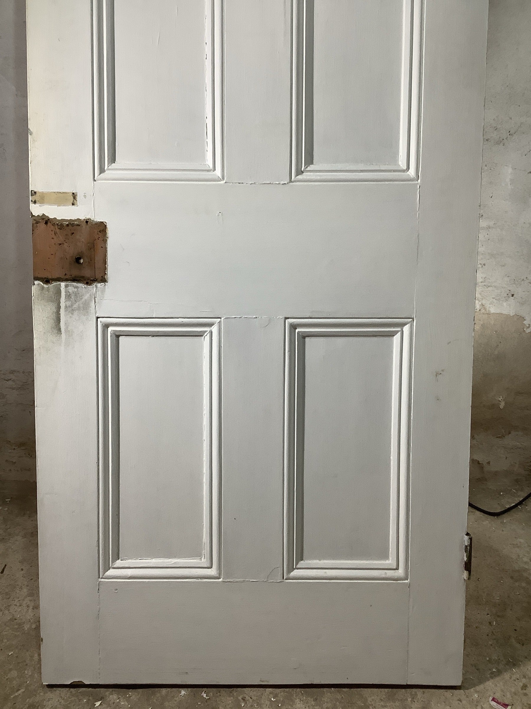 9th Pic Victorian Internal Stripped & Painted Pine Reclaimed Door