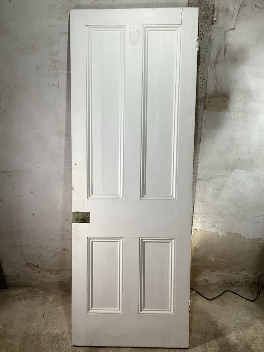 Main Picture Victorian Internal Stripped & Painted Pine Reclaimed Door