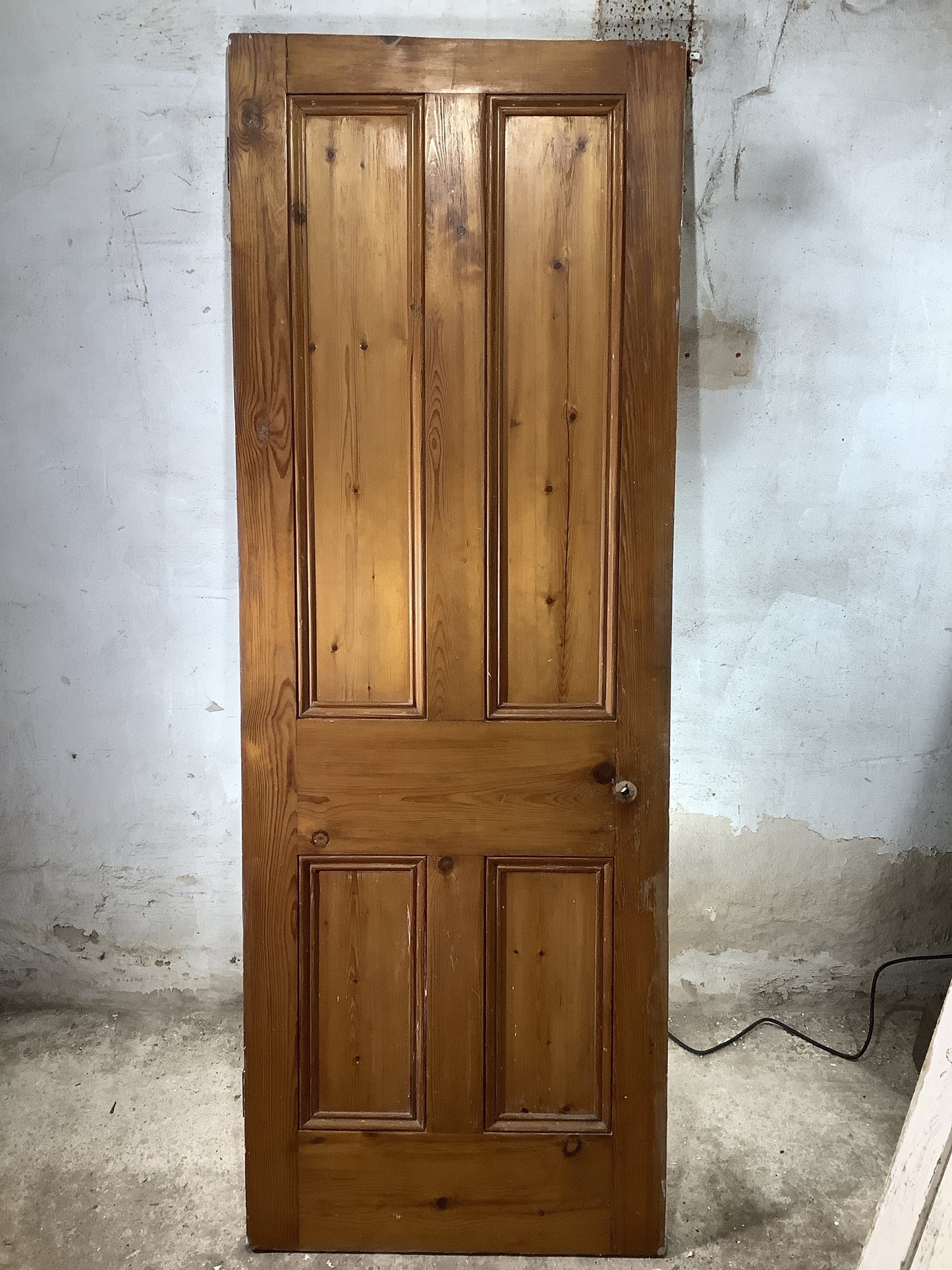 7th Pic Victorian Internal Stripped & Painted Pine Reclaimed Door