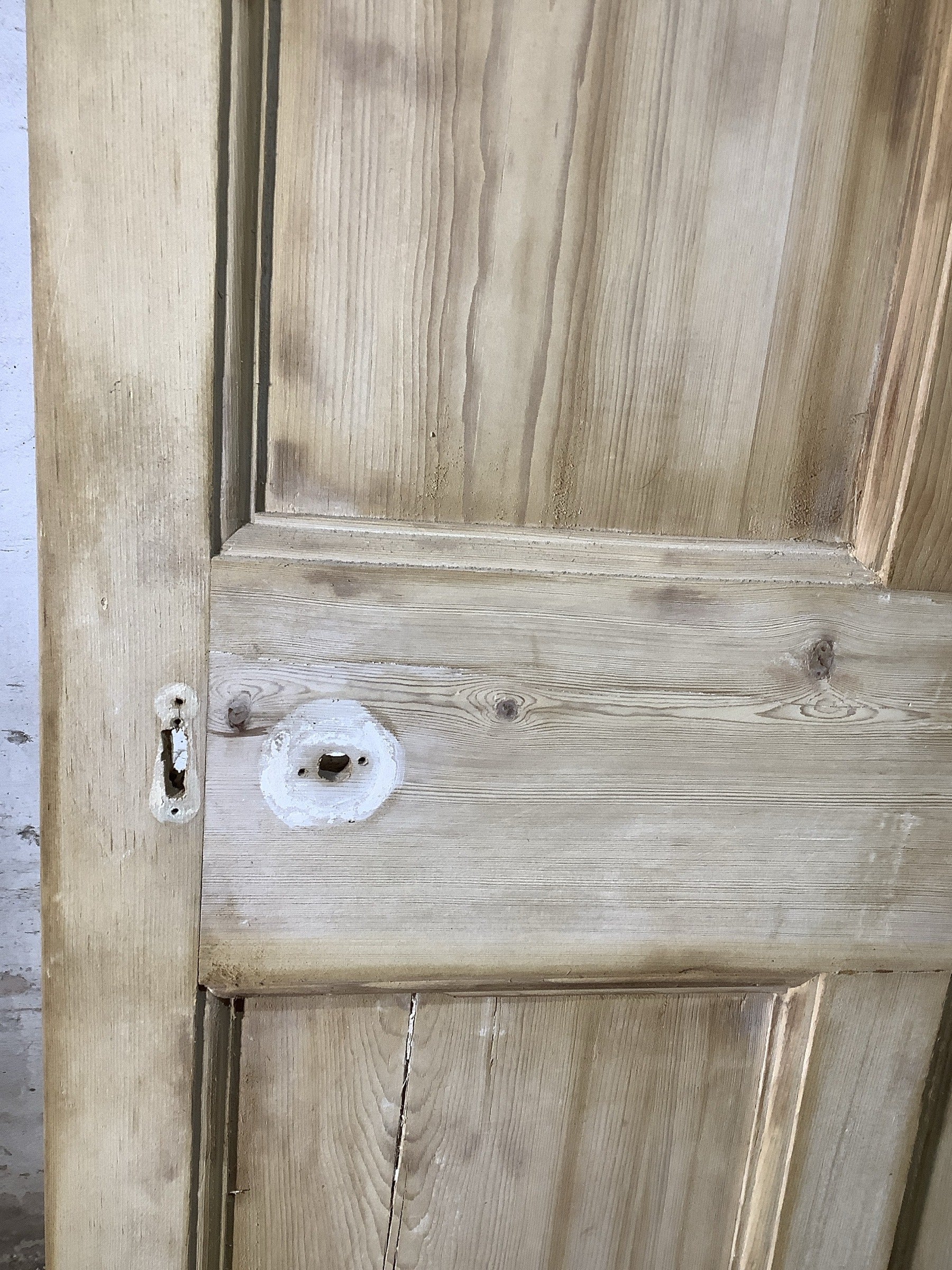 4th Pic Georgian Internal Stripped  Pine Reclaimed Door