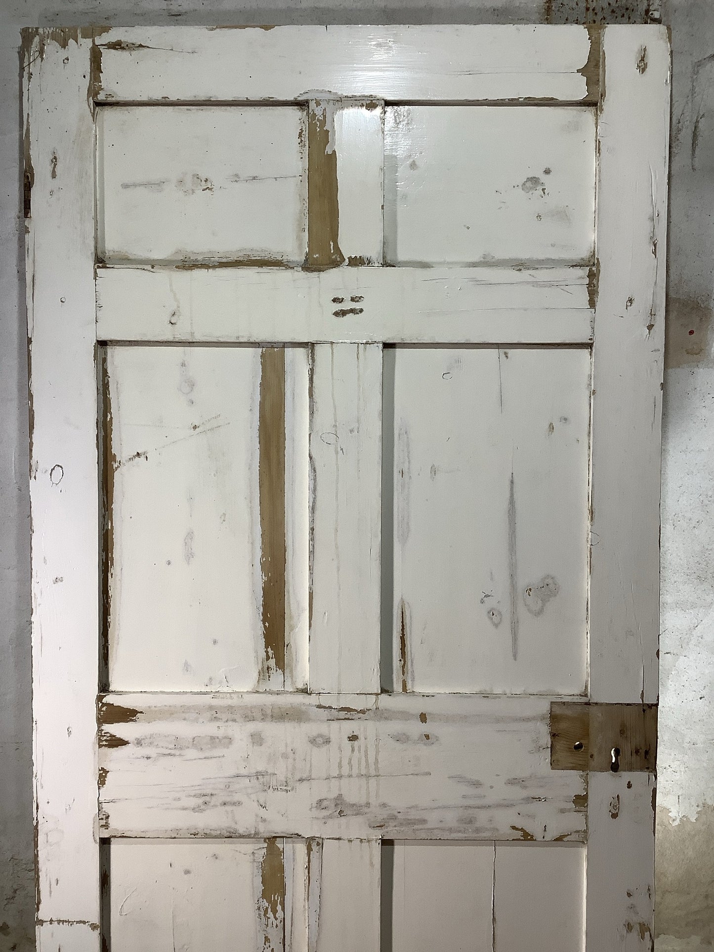 2nd Pic Georgian Internal Painted  Pine Reclaimed Door