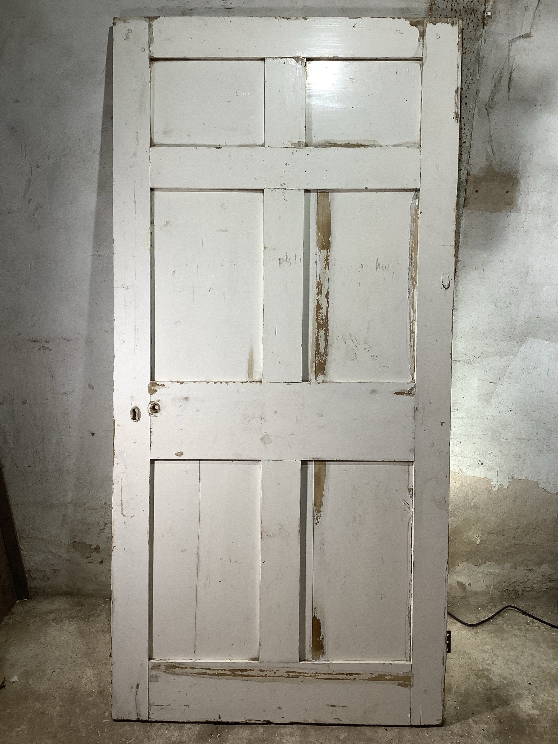 7th Pic Georgian Internal Painted  Pine Reclaimed Door