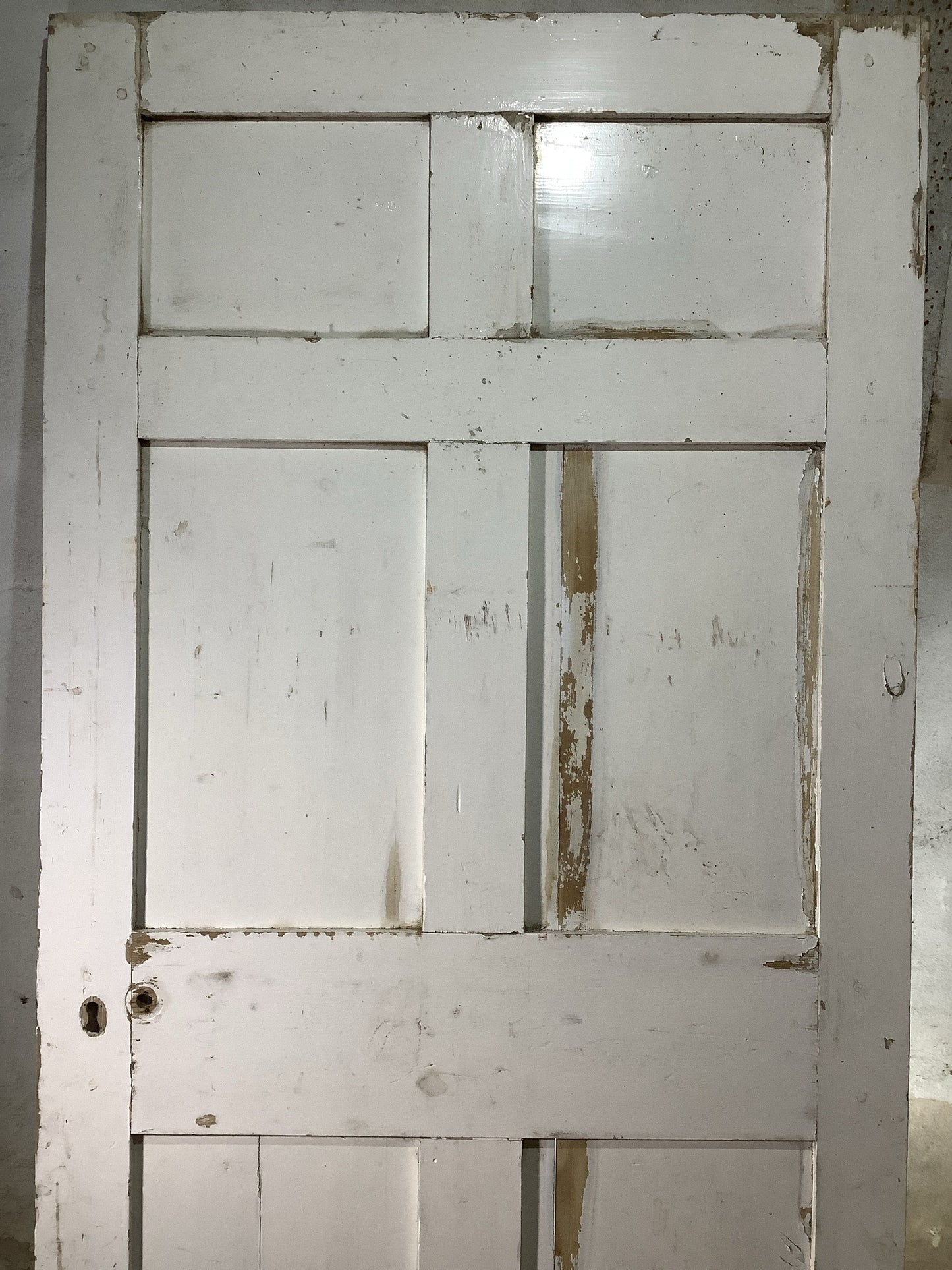 8th Pic Georgian Internal Painted  Pine Reclaimed Door