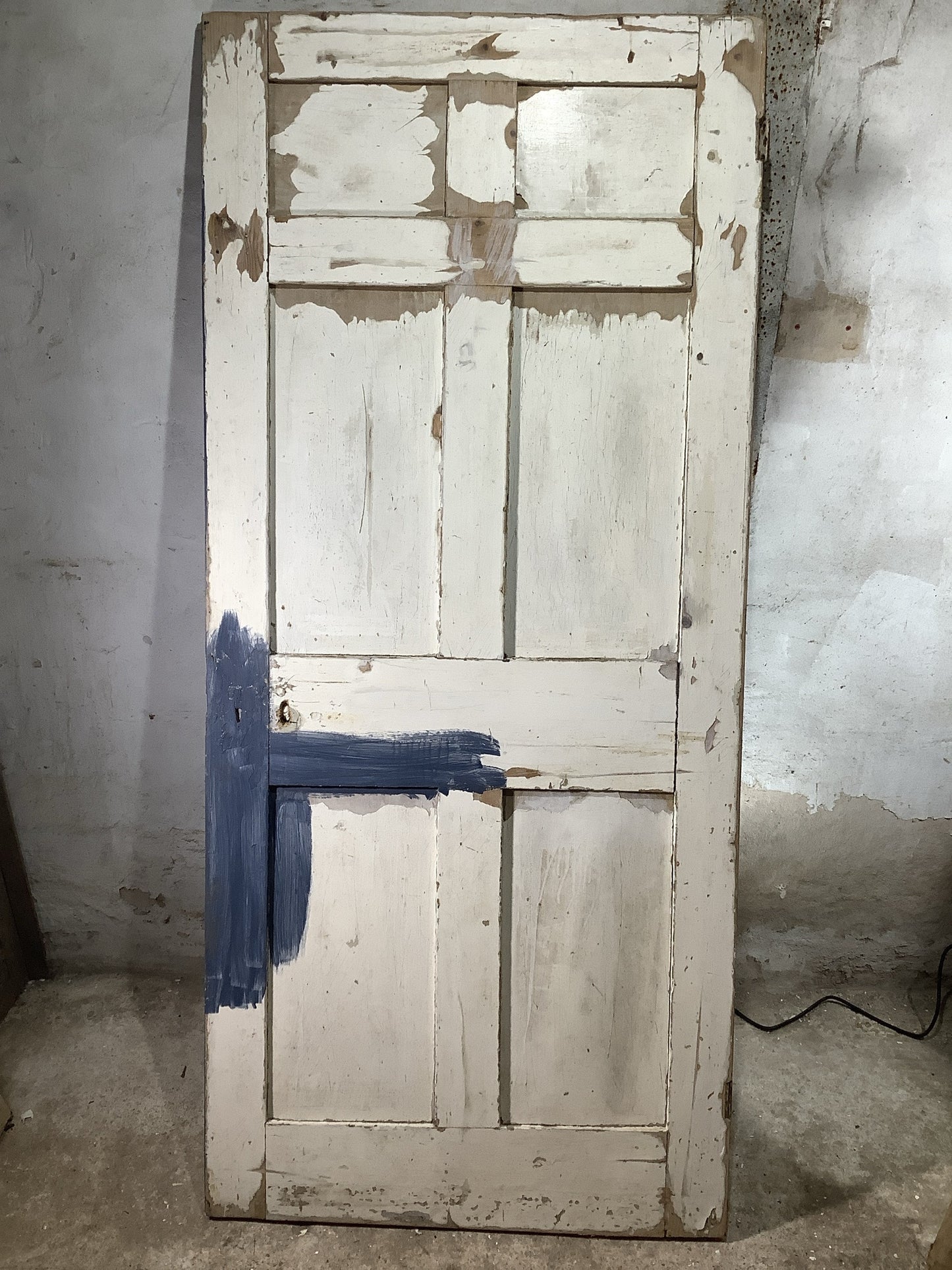 7th Pic Georgian Internal Painted  Pine Reclaimed Door