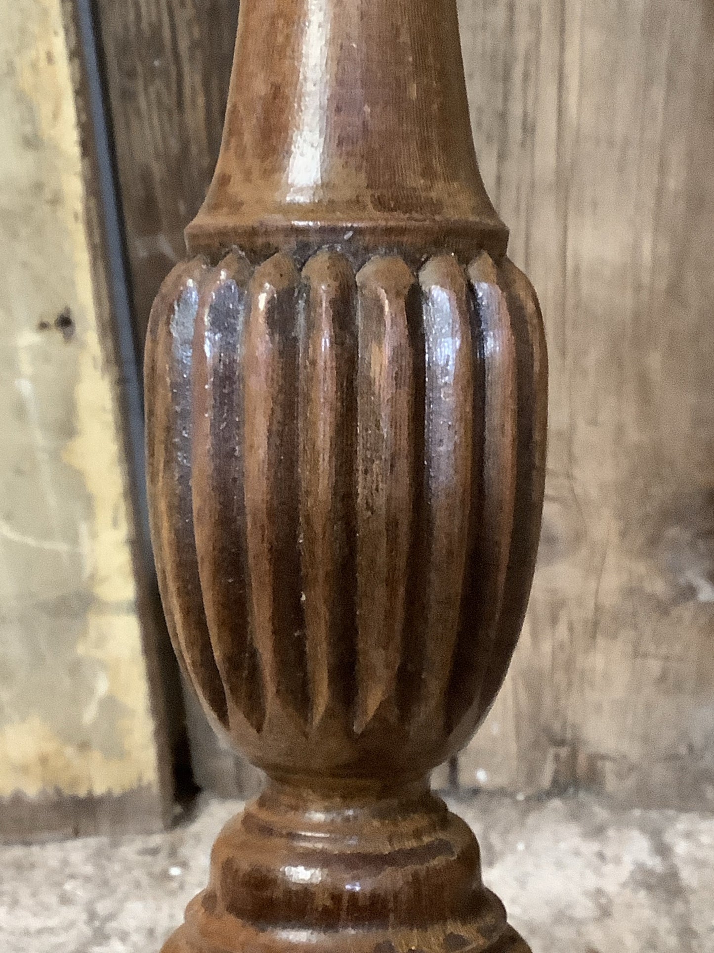 Lovely Vintage Old Polished Stemmed Mahogany Wooden Wine Table