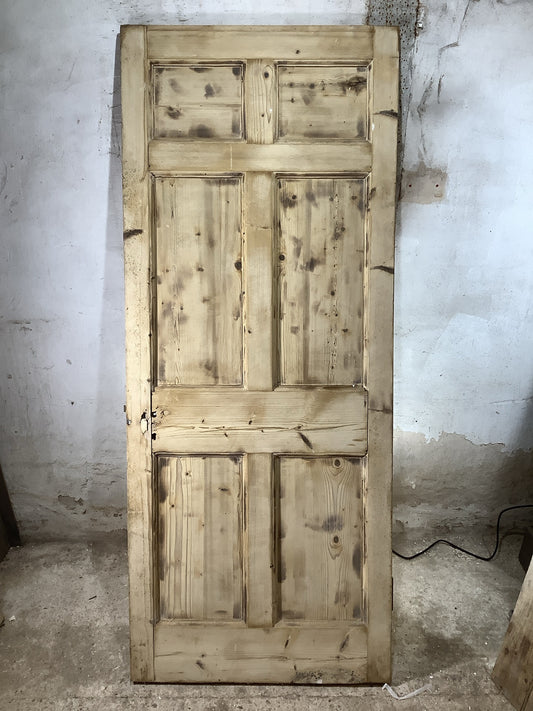 Main Picture Georgian Internal Stripped  Pine Reclaimed Door