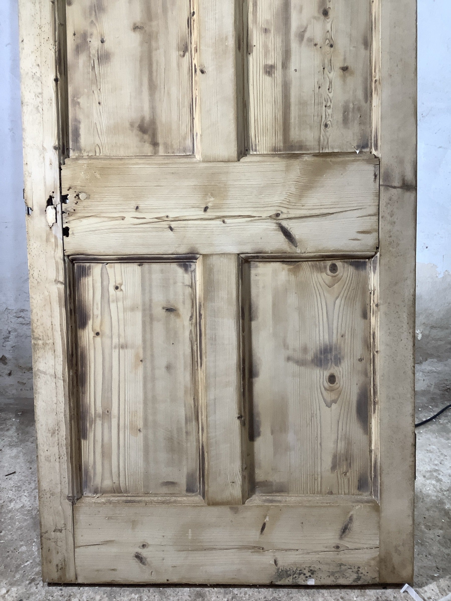 3rd Pic Georgian Internal Stripped  Pine Reclaimed Door