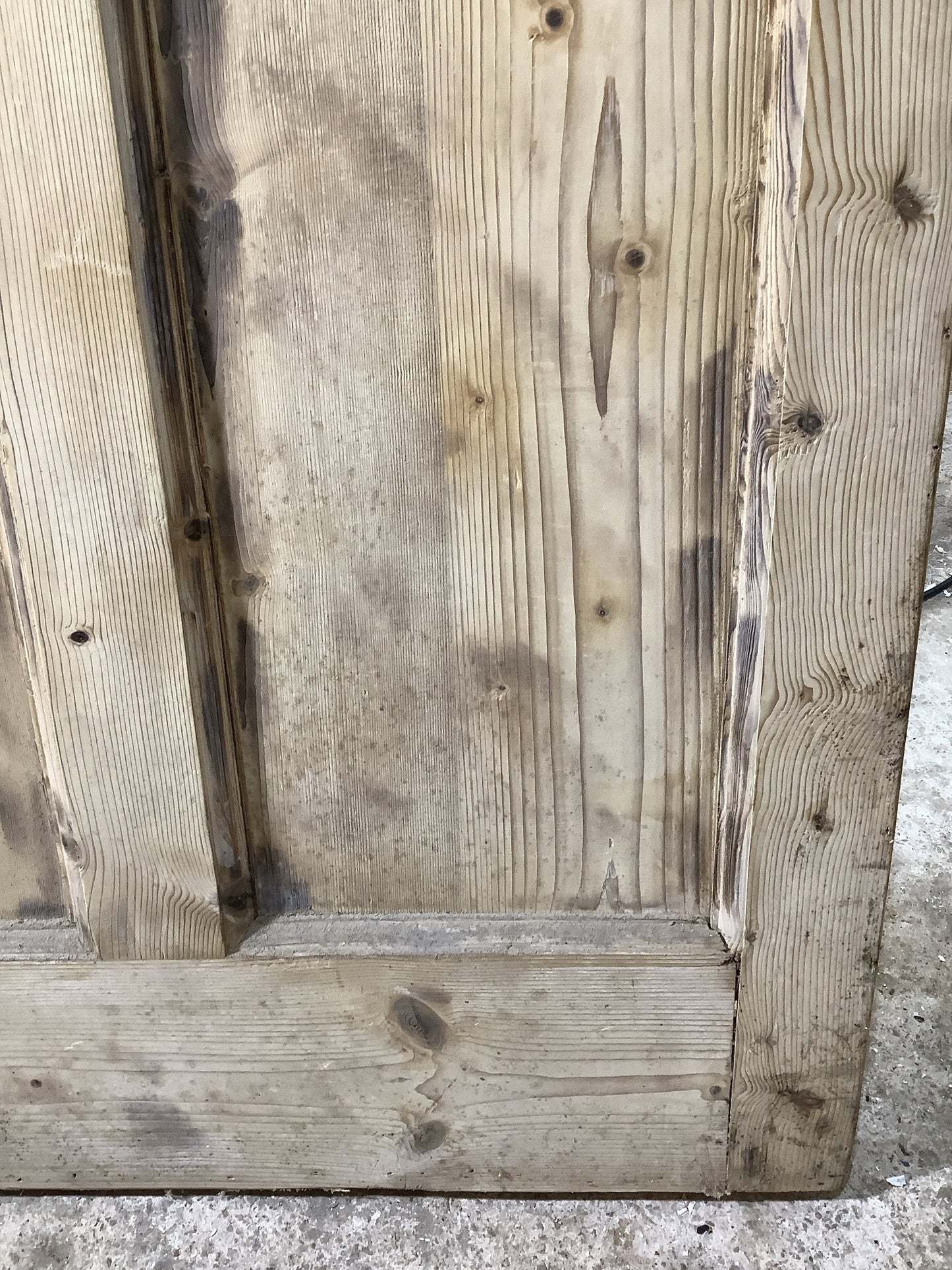 11th Pic Georgian Internal Stripped  Pine Reclaimed Door