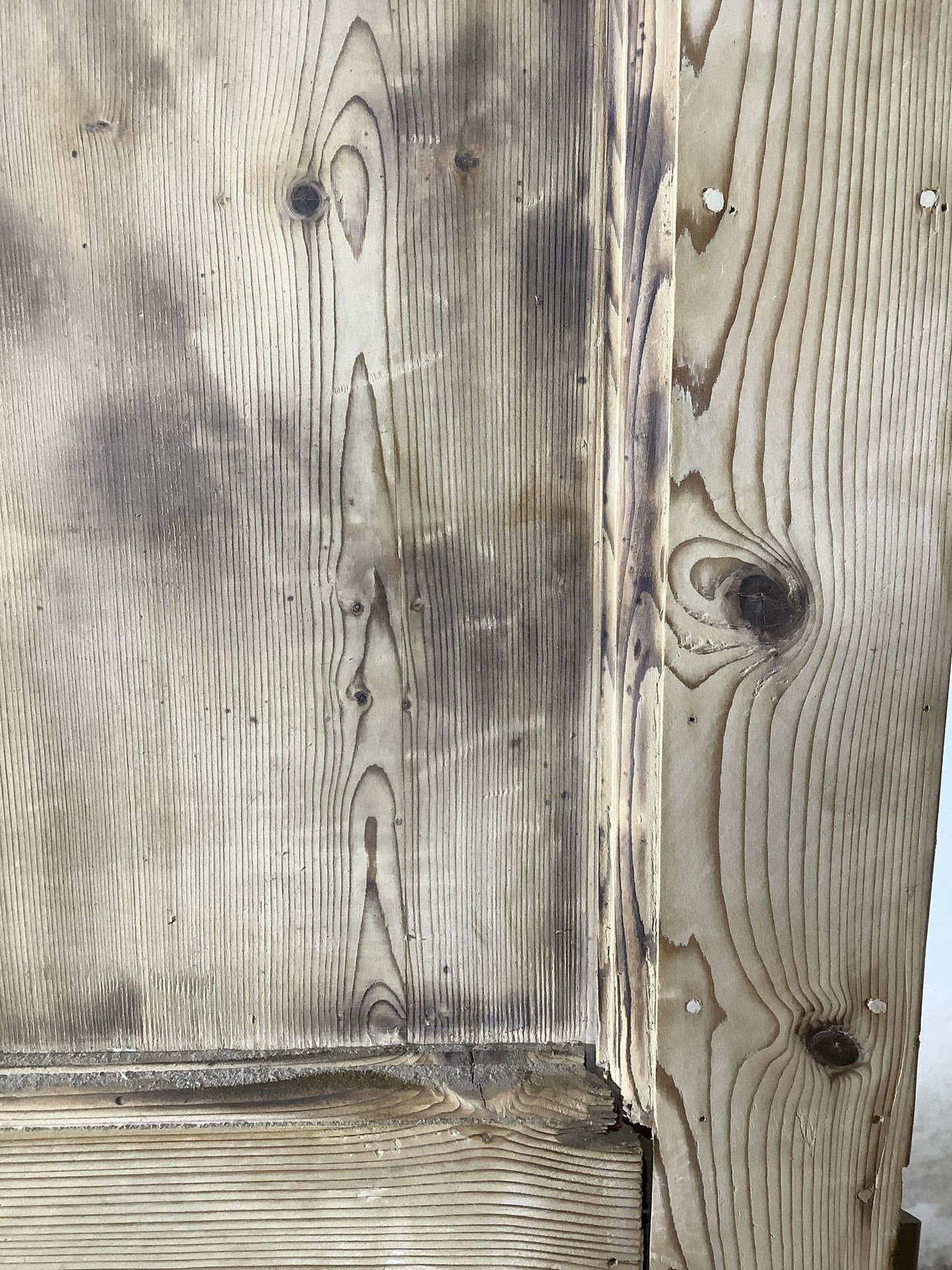 12th Pic Georgian Internal Stripped  Pine Reclaimed Door