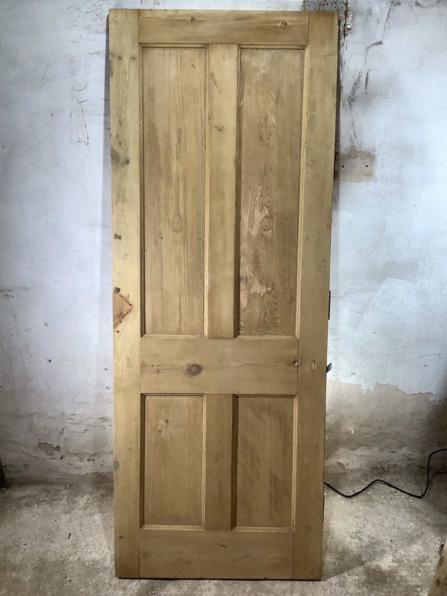 7th Pic Old Internal Stripped  Pine Reclaimed Door