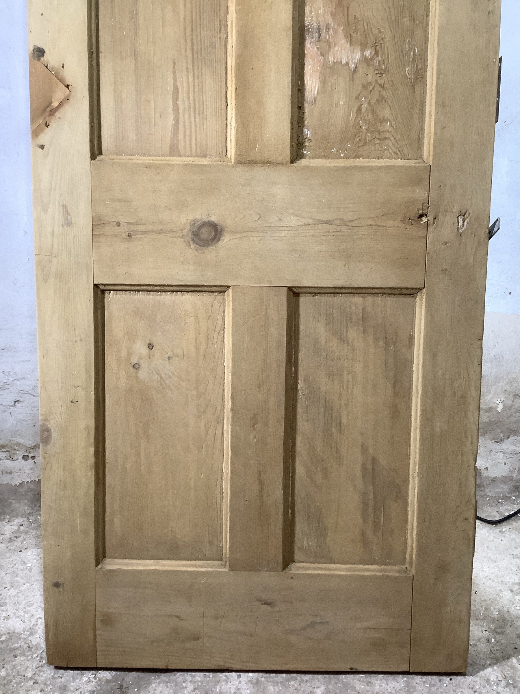 9th Pic Old Internal Stripped  Pine Reclaimed Door