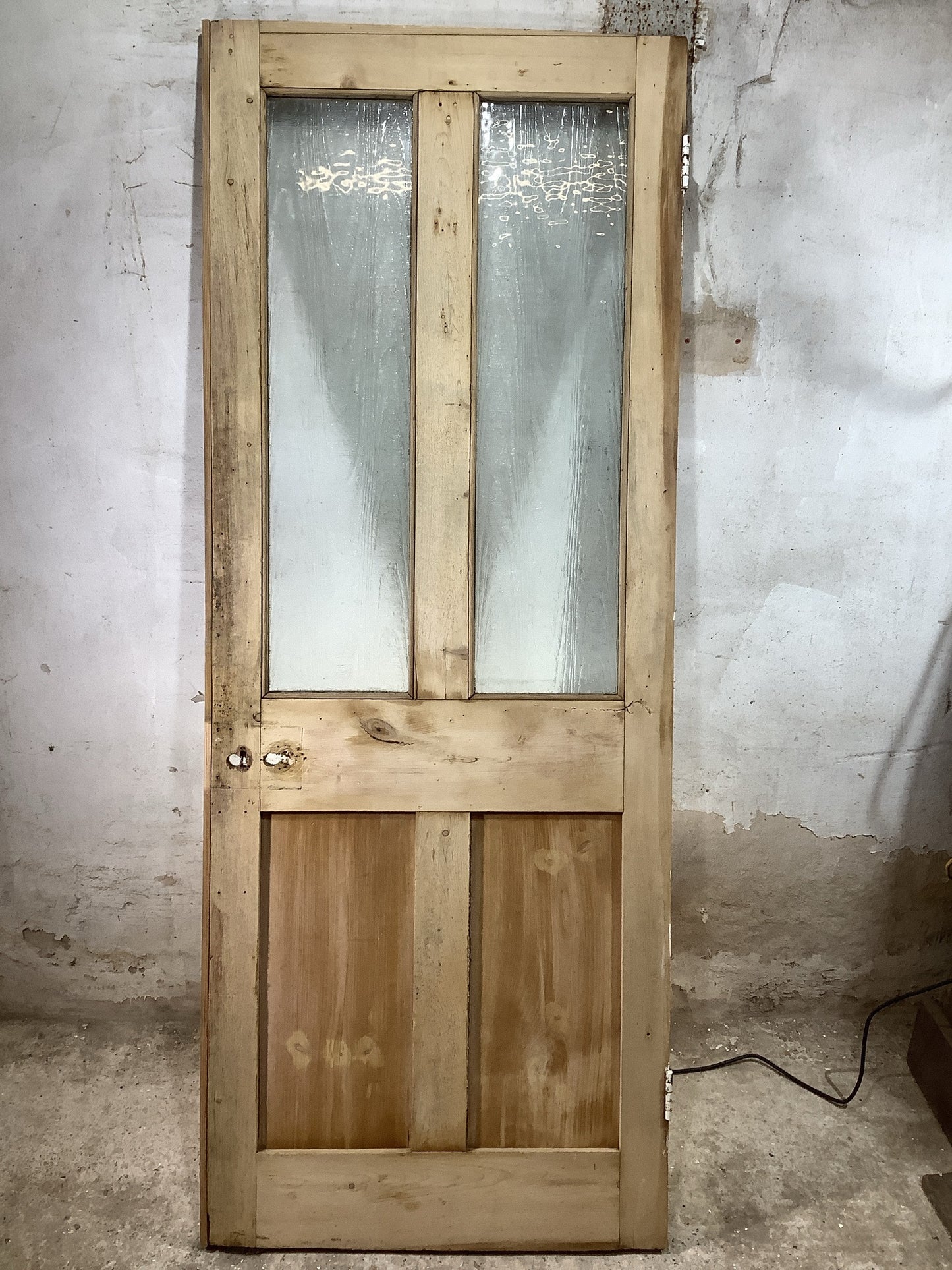 Main Picture Victorian Internal Glazed Stripped  Pine Reclaimed Door