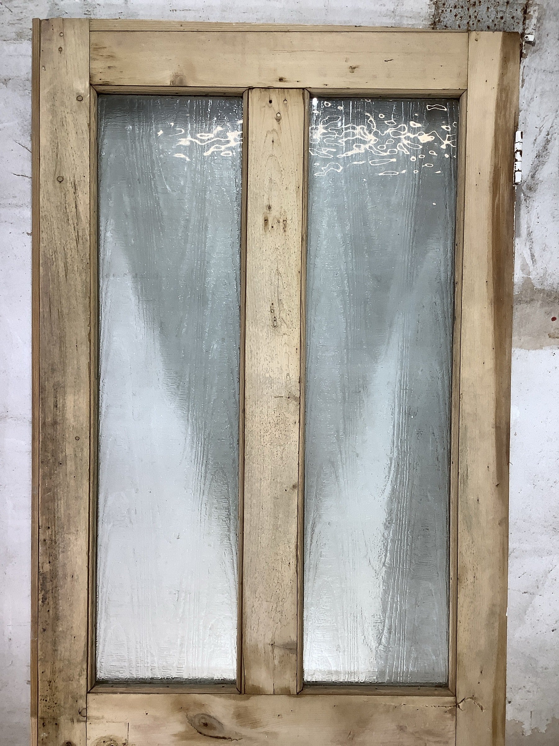 2nd Pic Victorian Internal Glazed Stripped  Pine Reclaimed Door