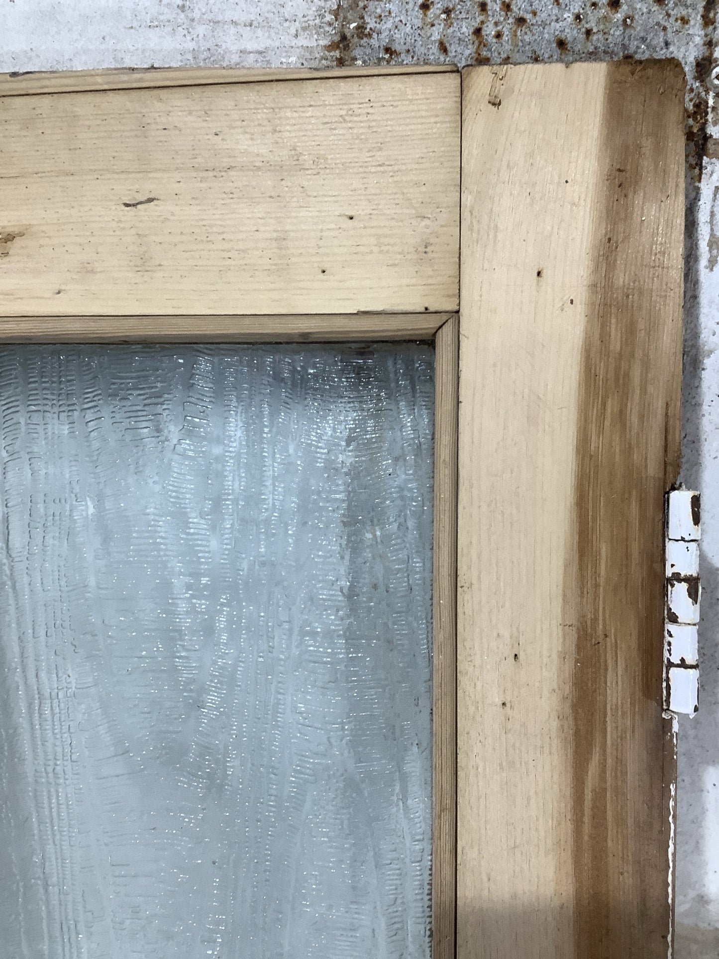 5th Pic Victorian Internal Glazed Stripped  Pine Reclaimed Door