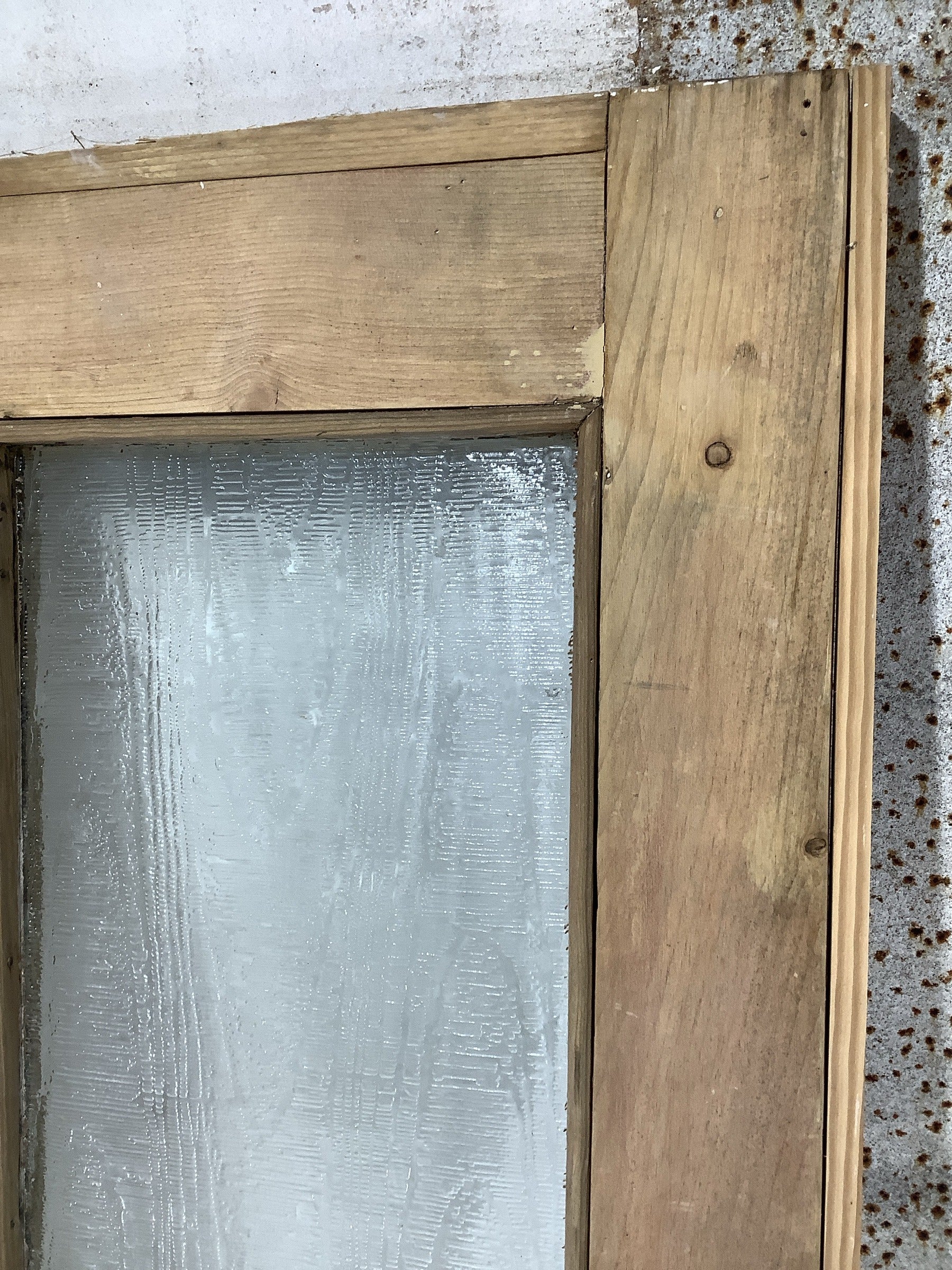 11th Pic Victorian Internal Glazed Stripped  Pine Reclaimed Door