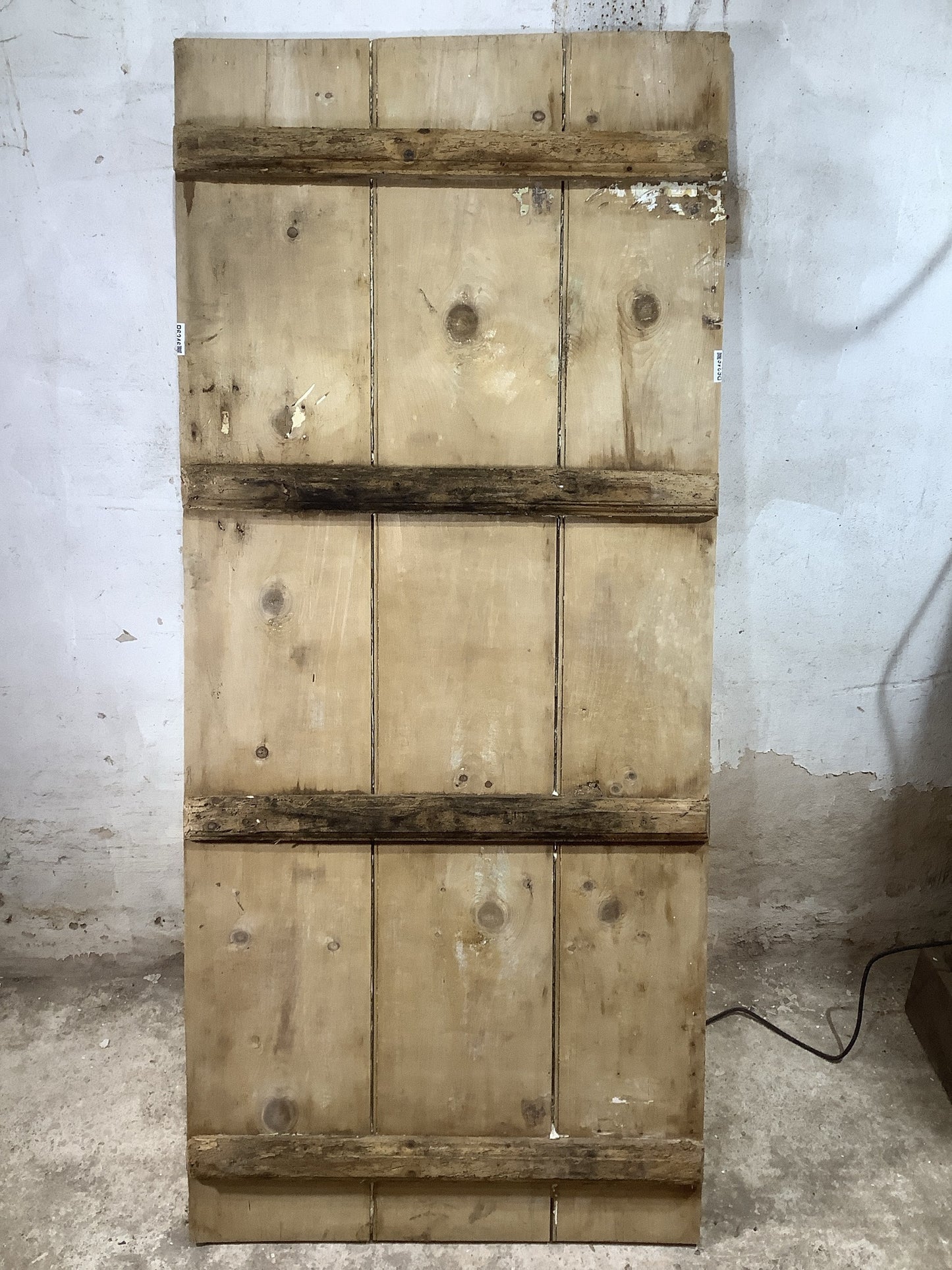 7th Pic Very Old Internal Stripped  Pine Reclaimed Door