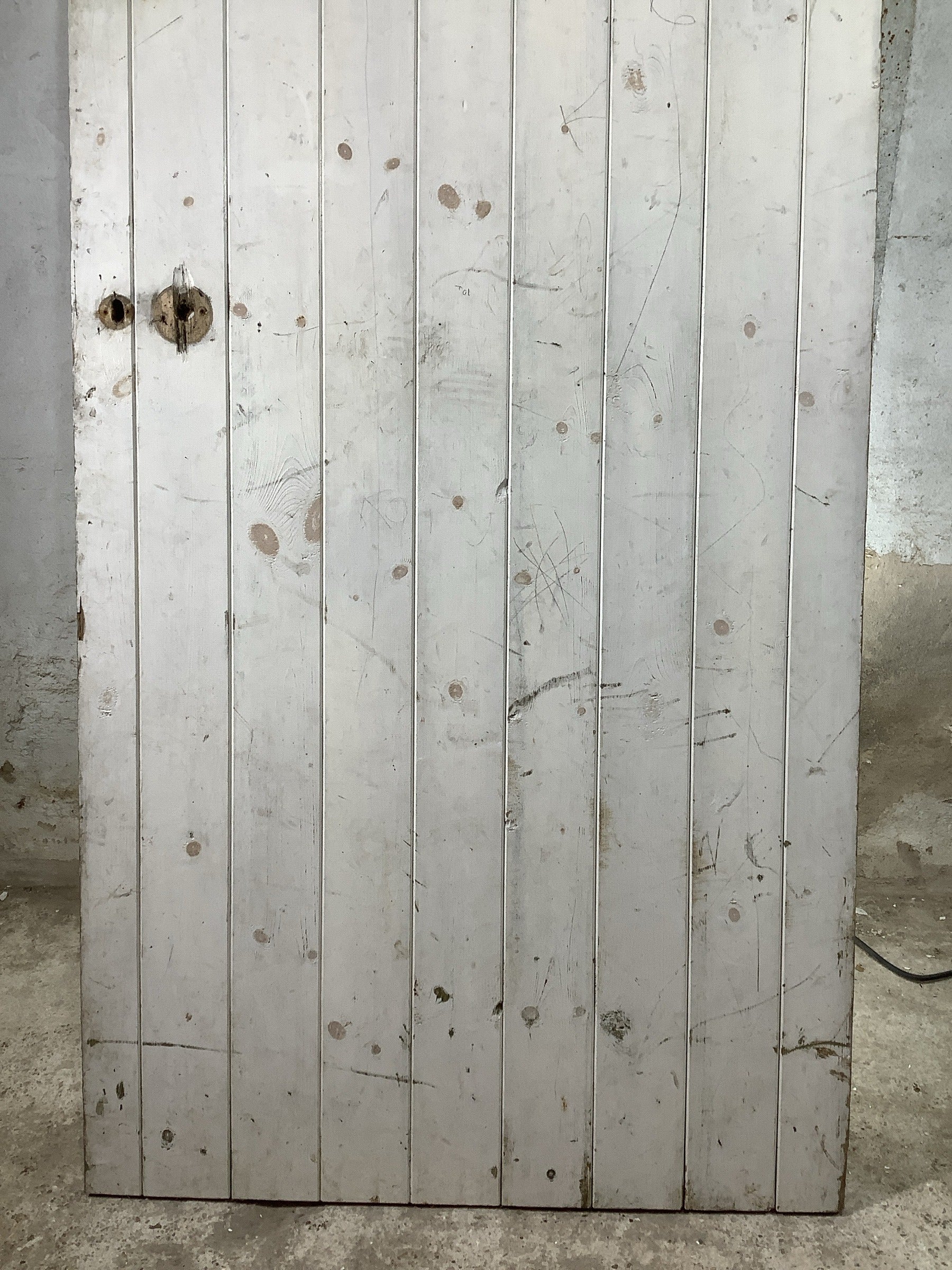 3rd Pic Old Internal Painted  Pine Reclaimed Door