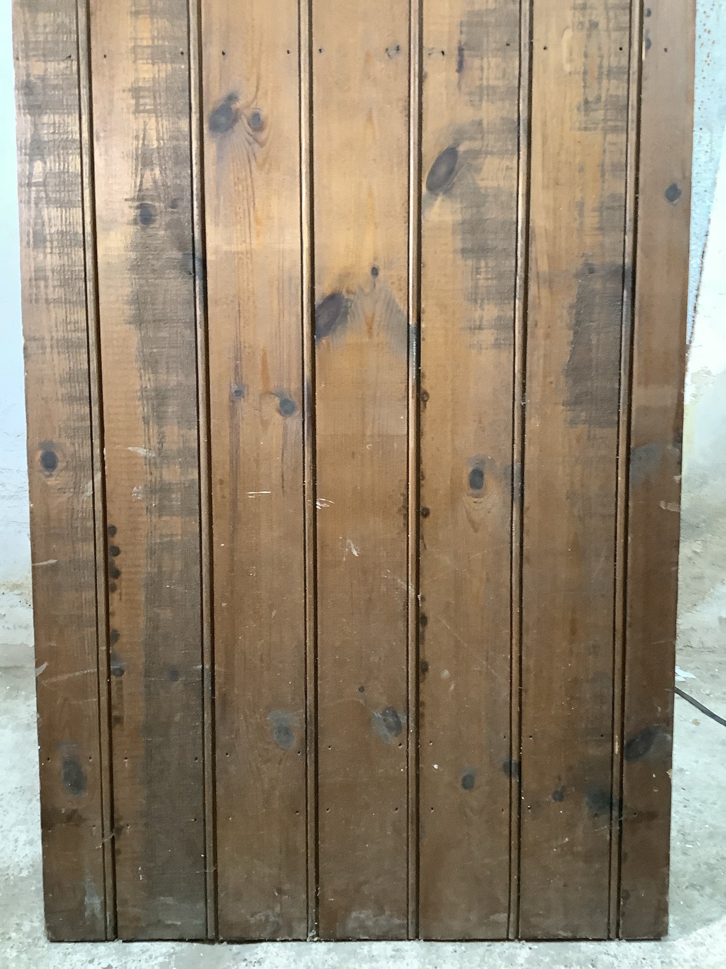 3rd Pic Old Internal Stained  Pine Reclaimed Door