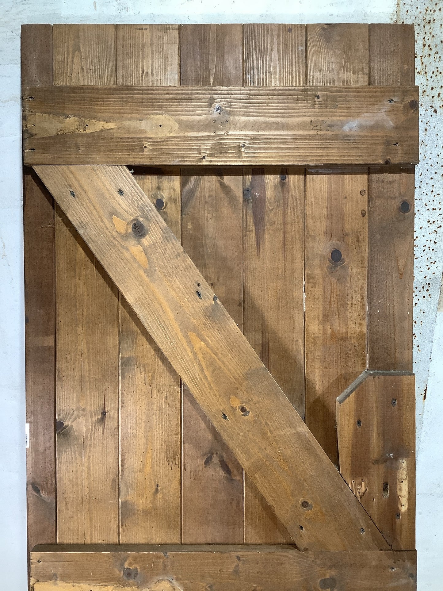 8th Pic Old Internal Stained  Pine Reclaimed Door