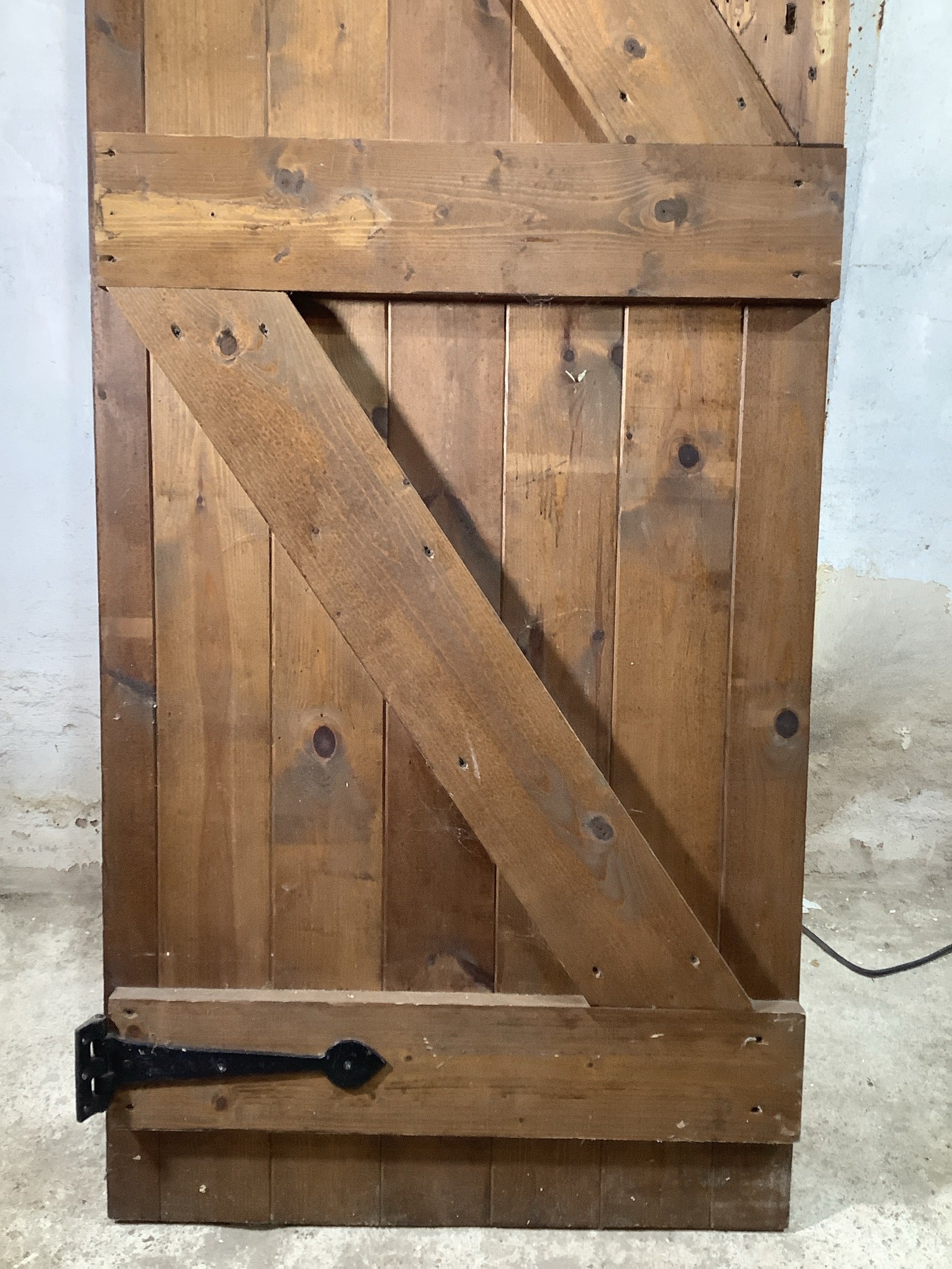 9th Pic Old Internal Stained  Pine Reclaimed Door