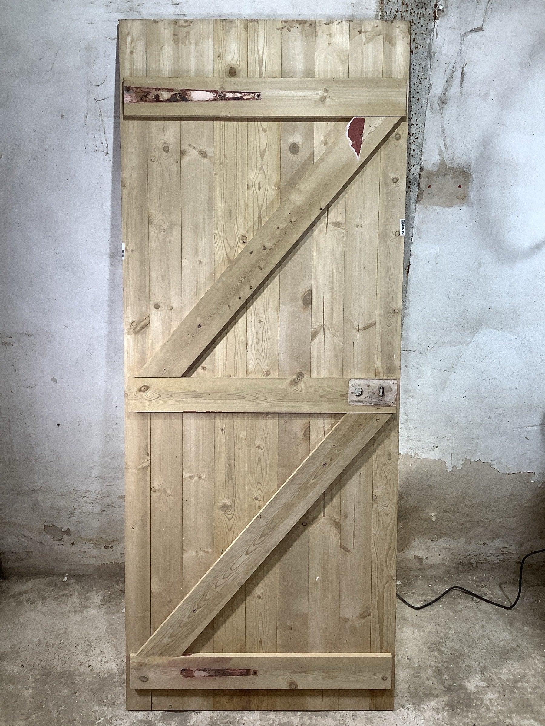 7th Pic Old Internal Stripped  Pine Reclaimed Door