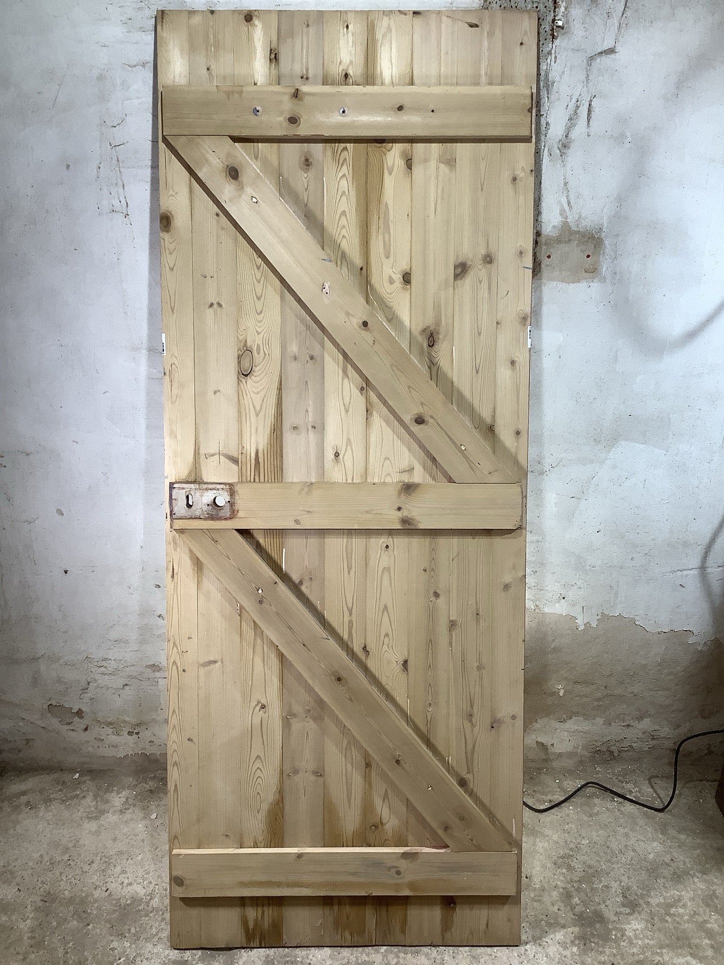 7th Pic Old Internal Stripped  Pine Reclaimed Door