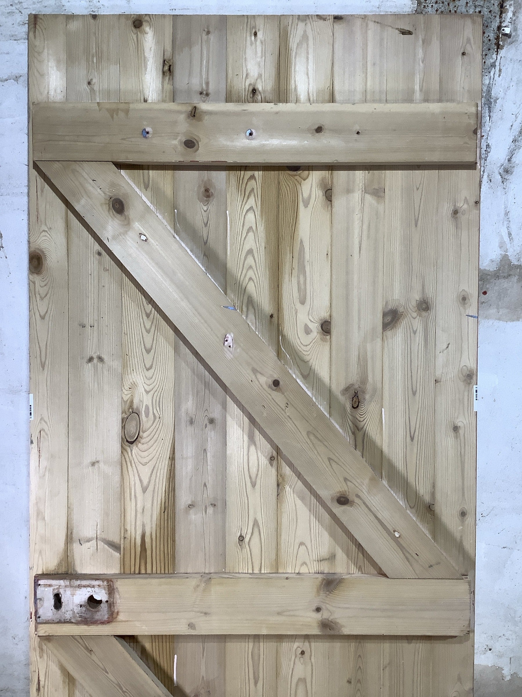 8th Pic Old Internal Stripped  Pine Reclaimed Door