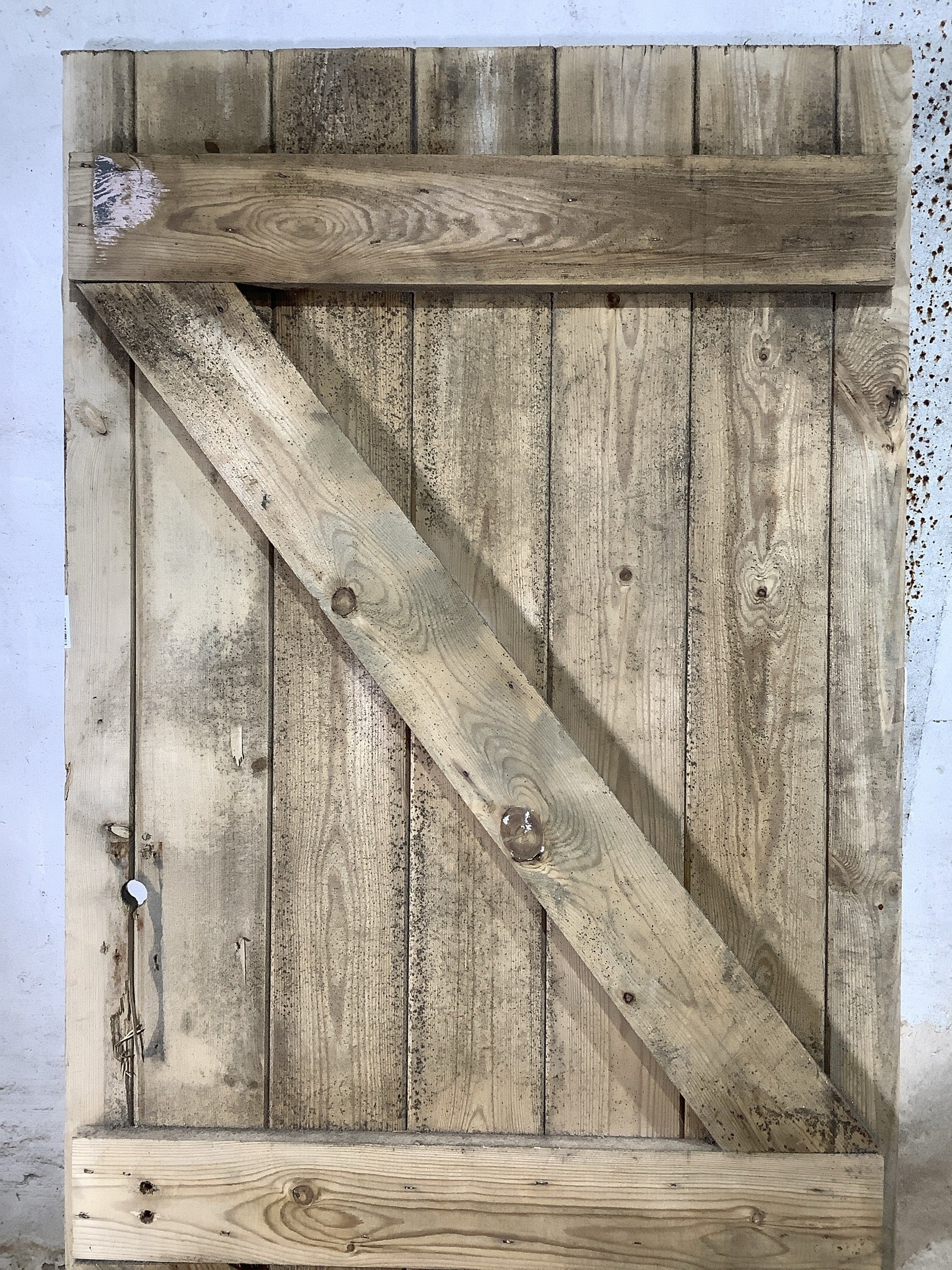 8th Pic Old Internal Stripped  Pine Reclaimed Door