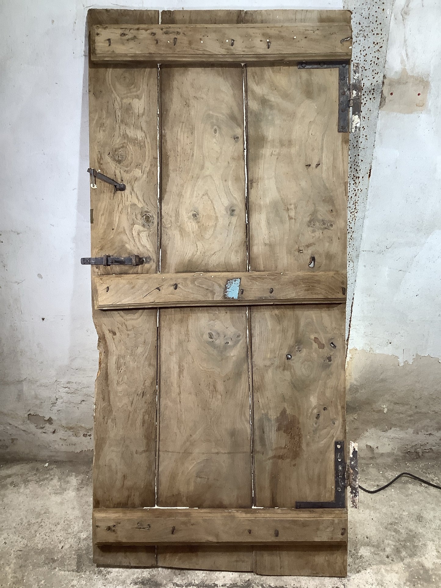 7th Pic Very Old Internal Stripped  Elm Reclaimed Door