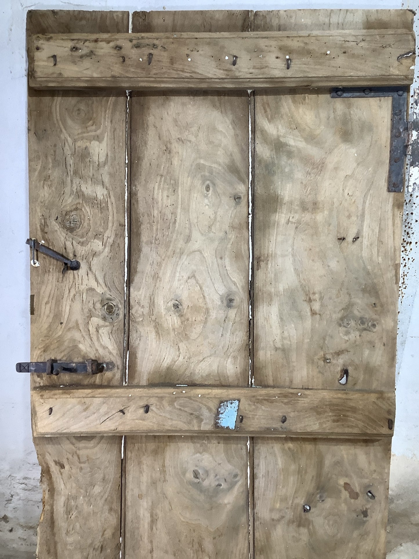 8th Pic Very Old Internal Stripped  Elm Reclaimed Door