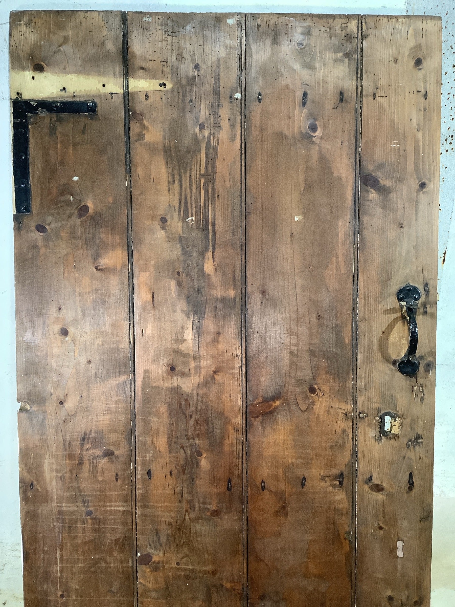 2nd Pic Very Old Internal Painted & Stained Pine Reclaimed Door