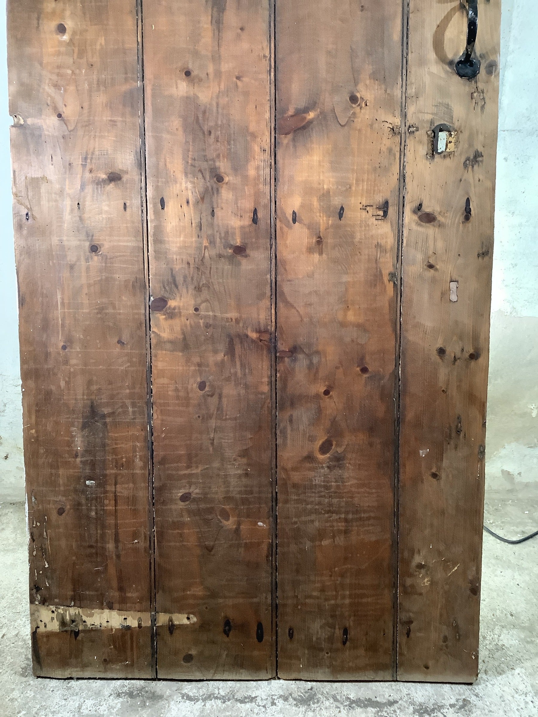 3rd Pic Very Old Internal Painted & Stained Pine Reclaimed Door