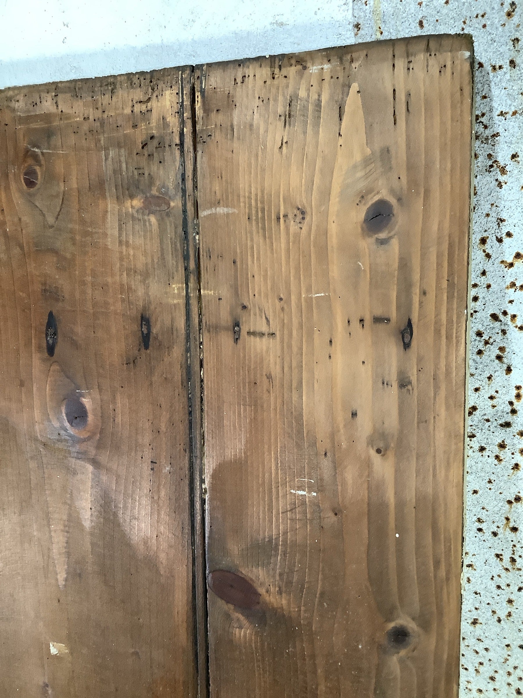 5th Pic Very Old Internal Painted & Stained Pine Reclaimed Door