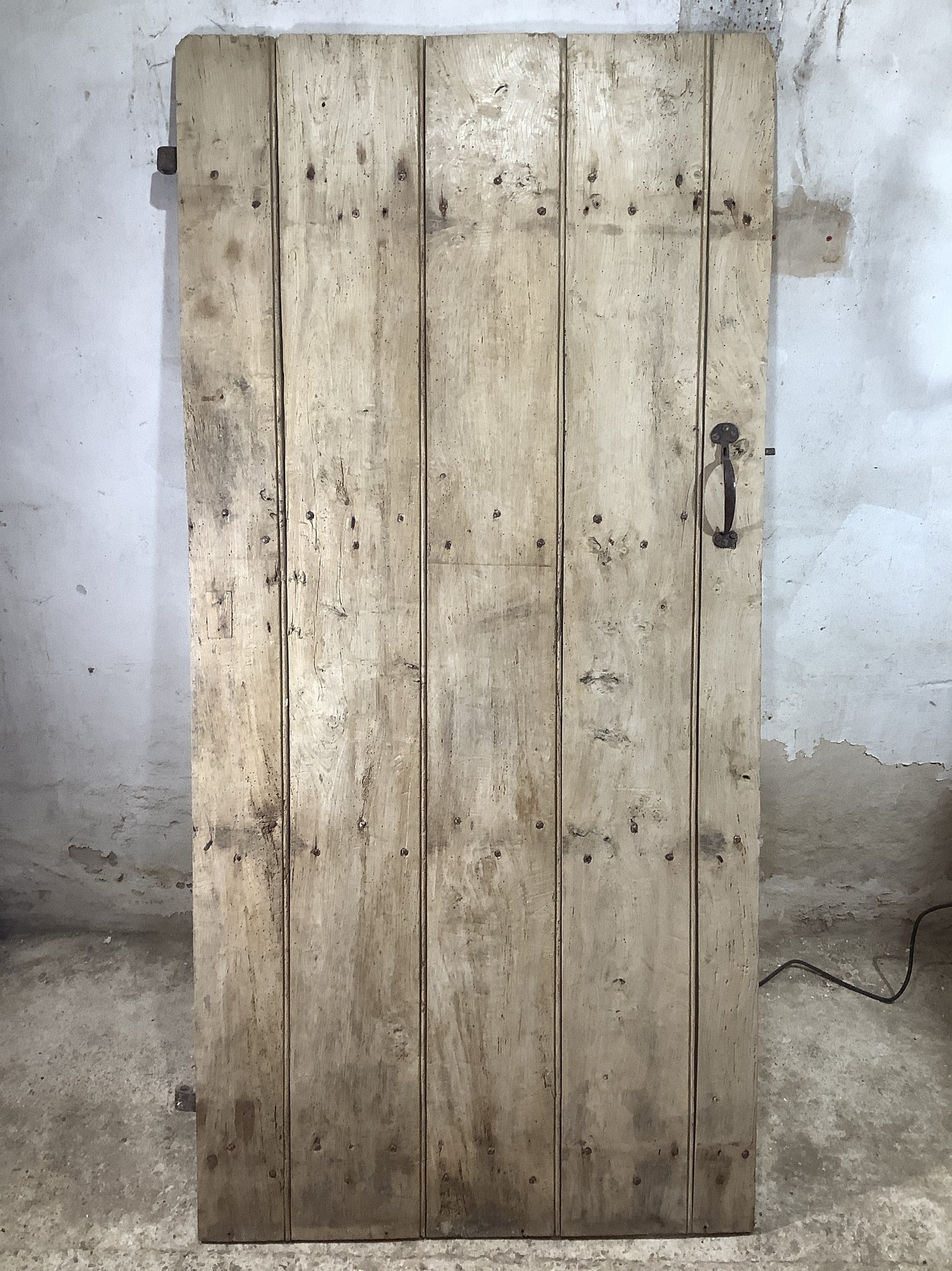 Main Picture Old Internal Stripped & Waxed Elm Reclaimed Door