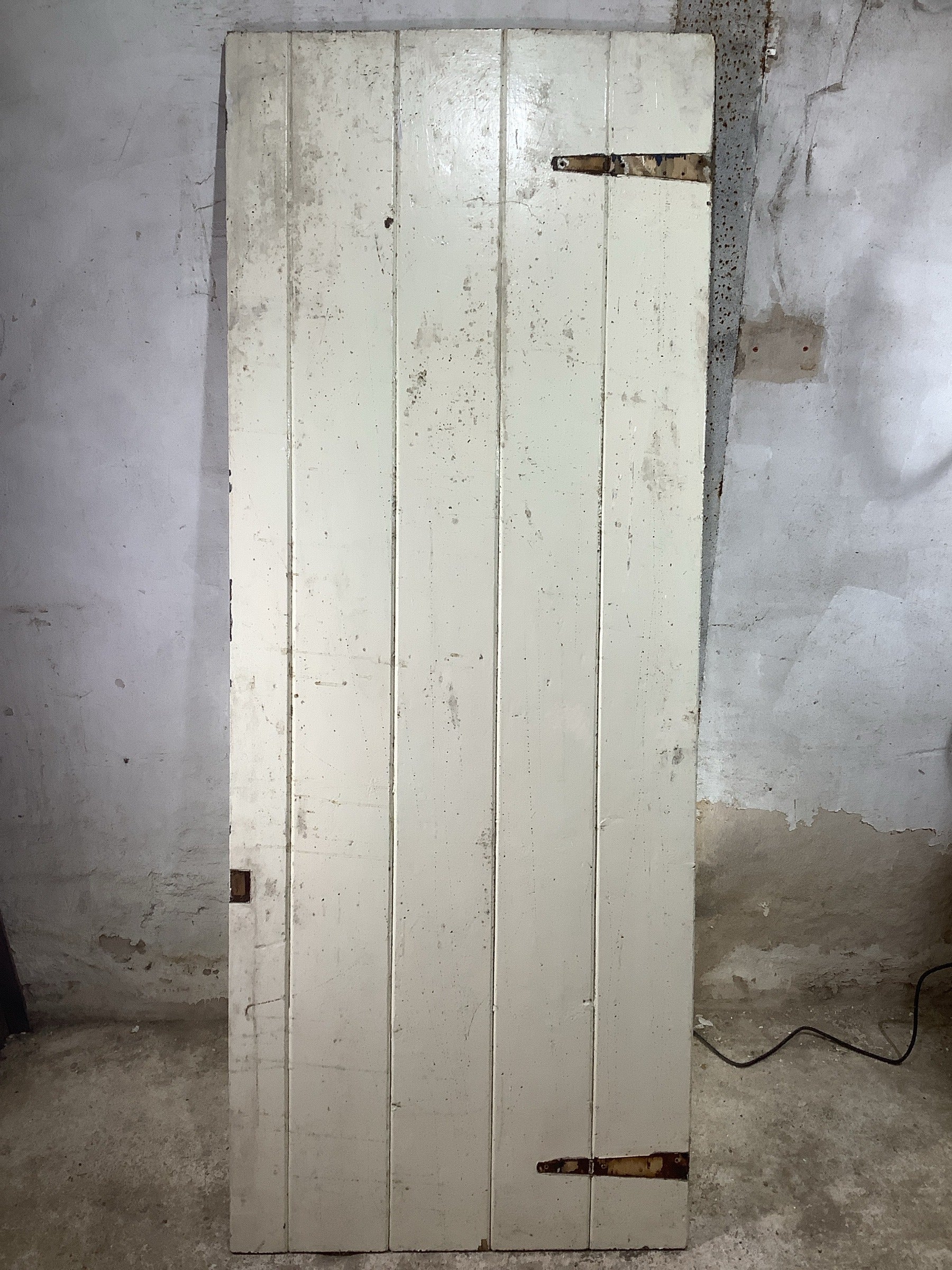 Main Picture Old Internal Painted  Pine Reclaimed Door