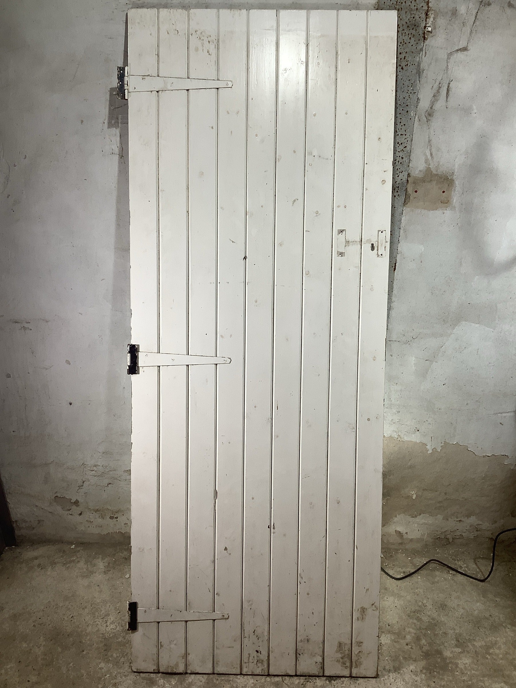 Main Picture Old Internal Painted  Pine Reclaimed Door