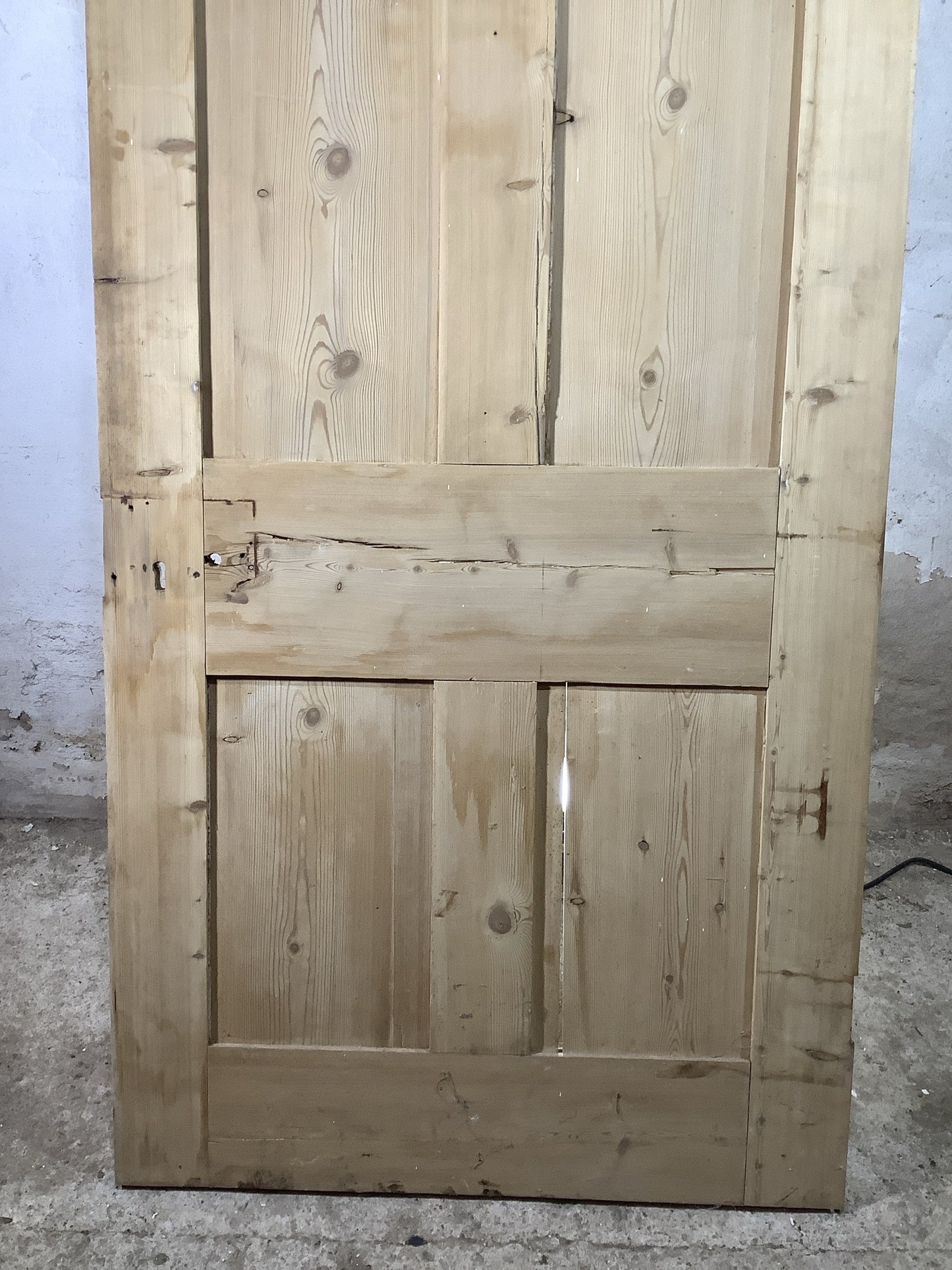 9th Pic Victorian Internal Stripped  Pine Reclaimed Door