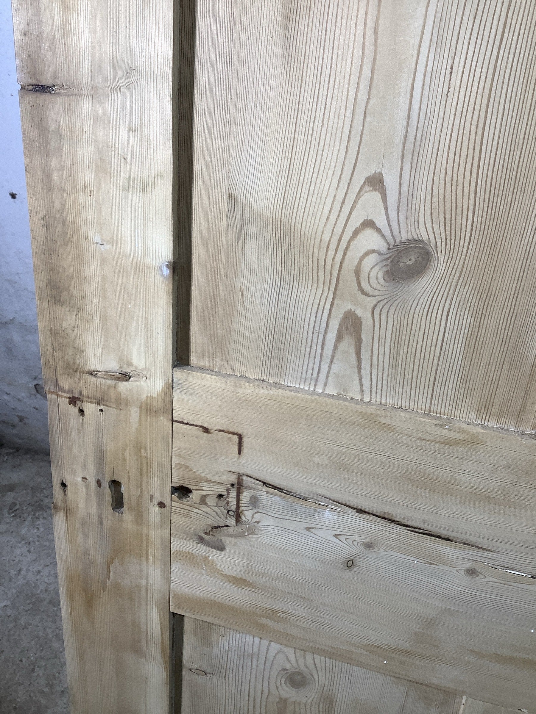 10th Pic Victorian Internal Stripped  Pine Reclaimed Door