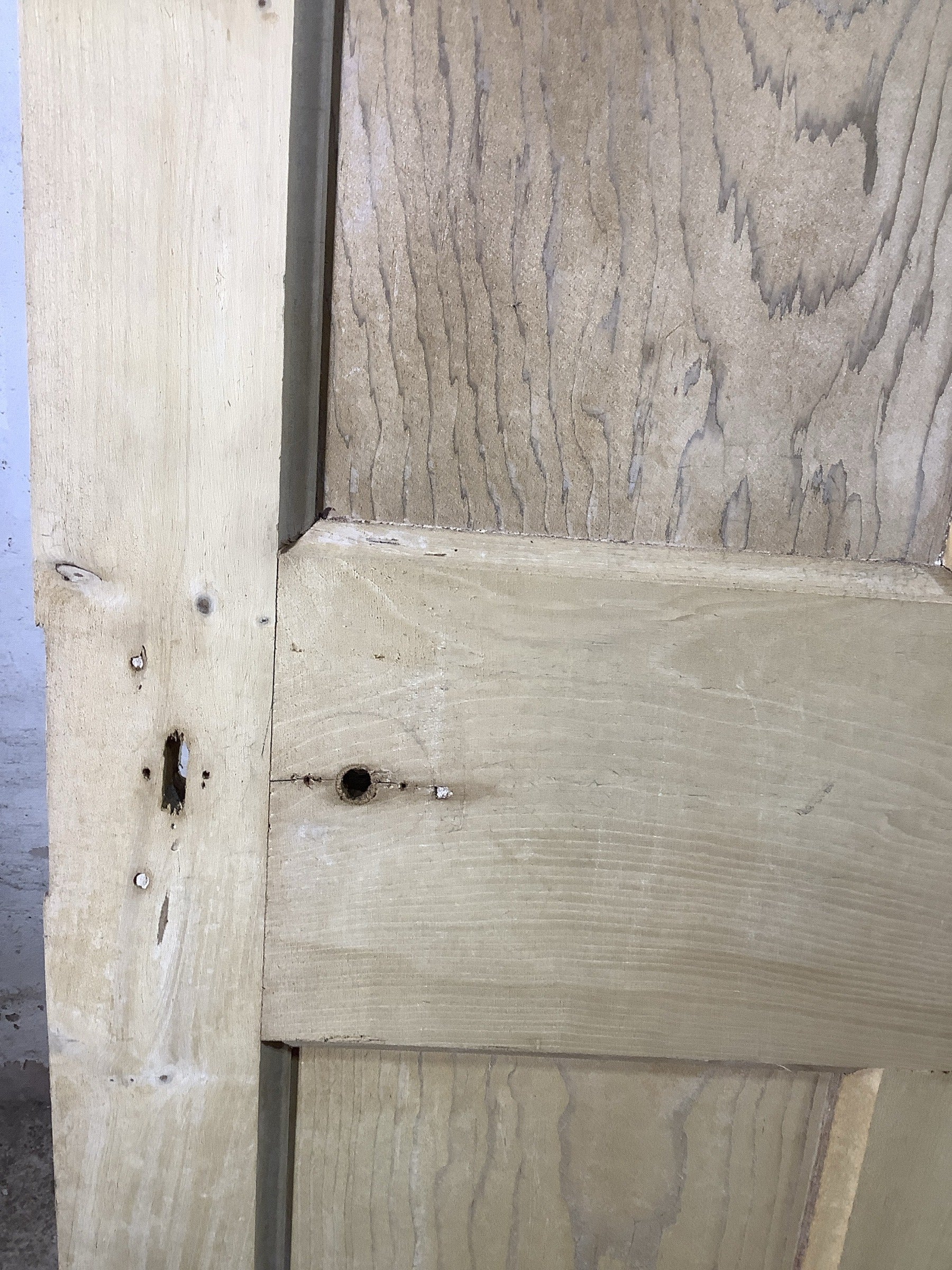 4th Pic Old Internal Stripped  Pine Reclaimed Door