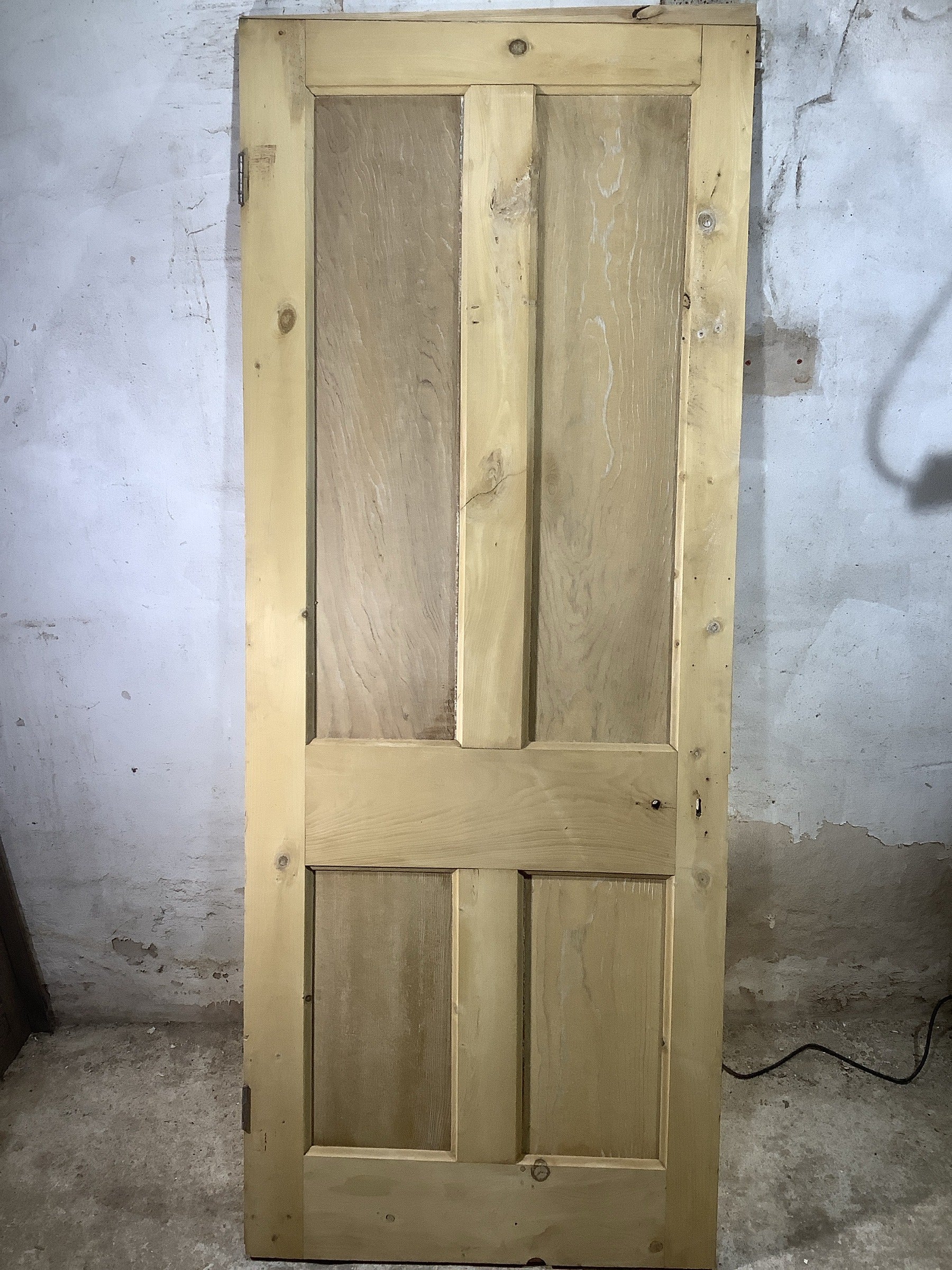 7th Pic Old Internal Stripped  Pine Reclaimed Door