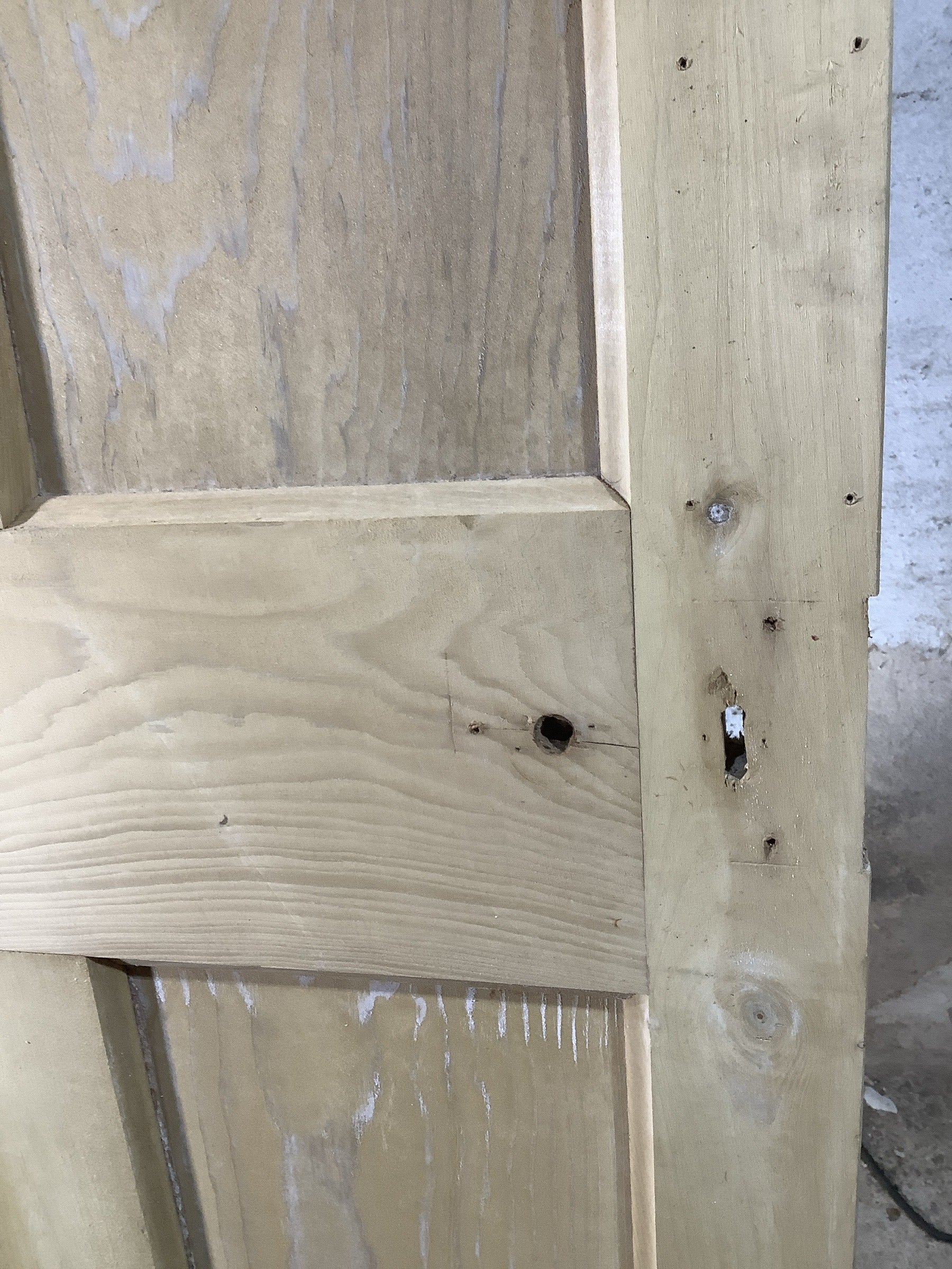 10th Pic Old Internal Stripped  Pine Reclaimed Door