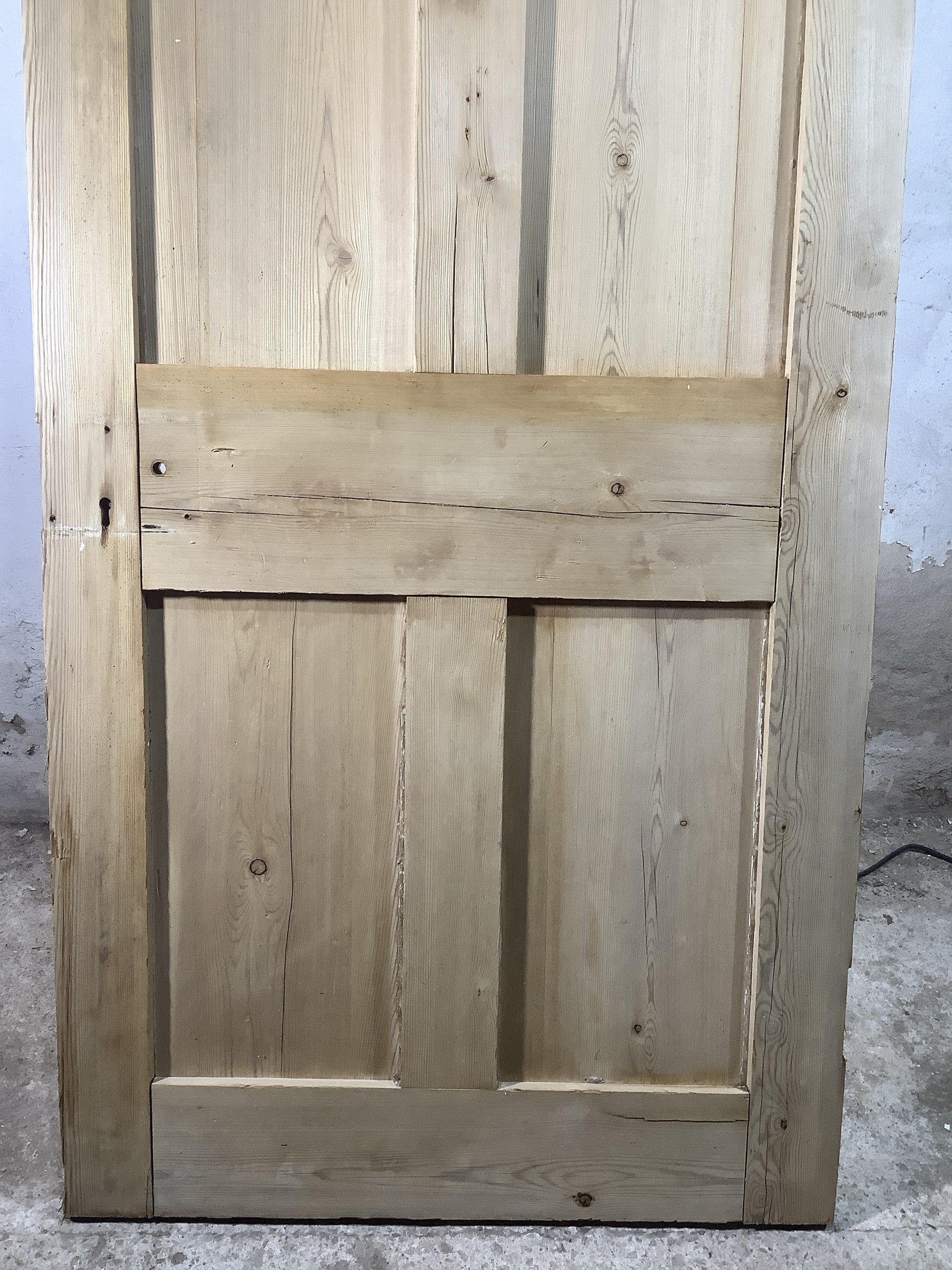 9th Pic Victorian Internal Stripped  Pine Reclaimed Door