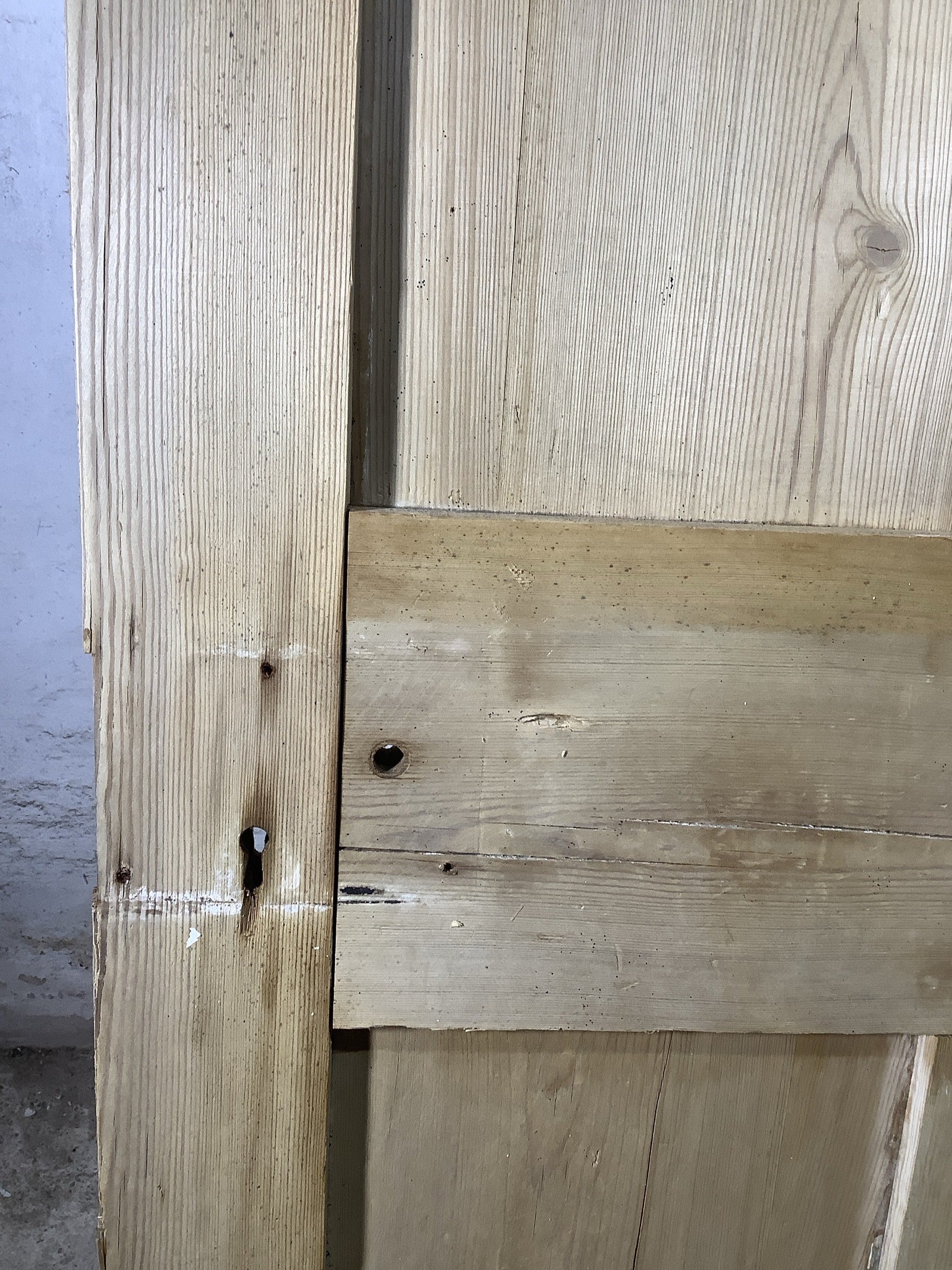 10th Pic Victorian Internal Stripped  Pine Reclaimed Door