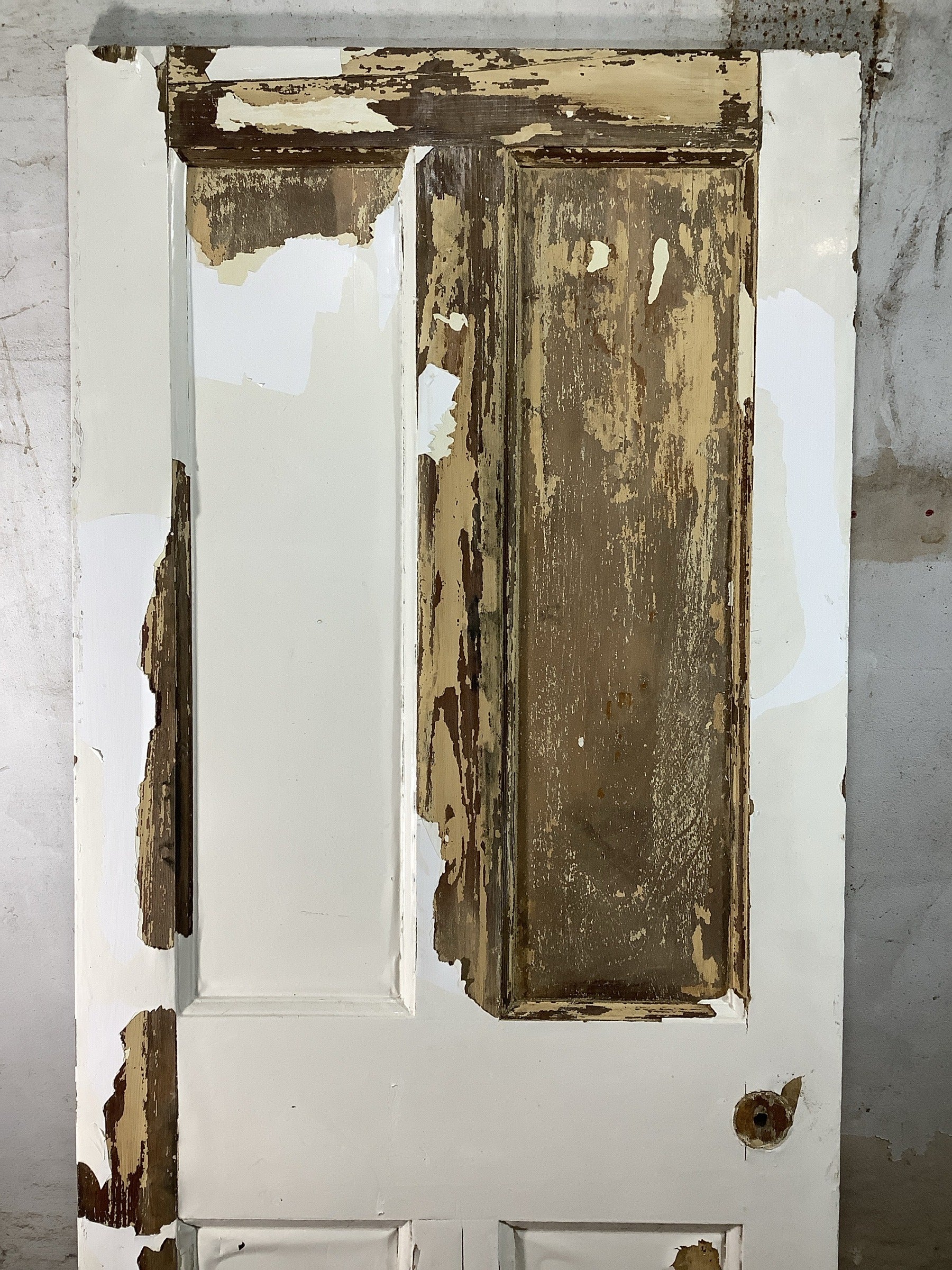 2nd Pic 1930s Internal Painted  Pine Reclaimed Door