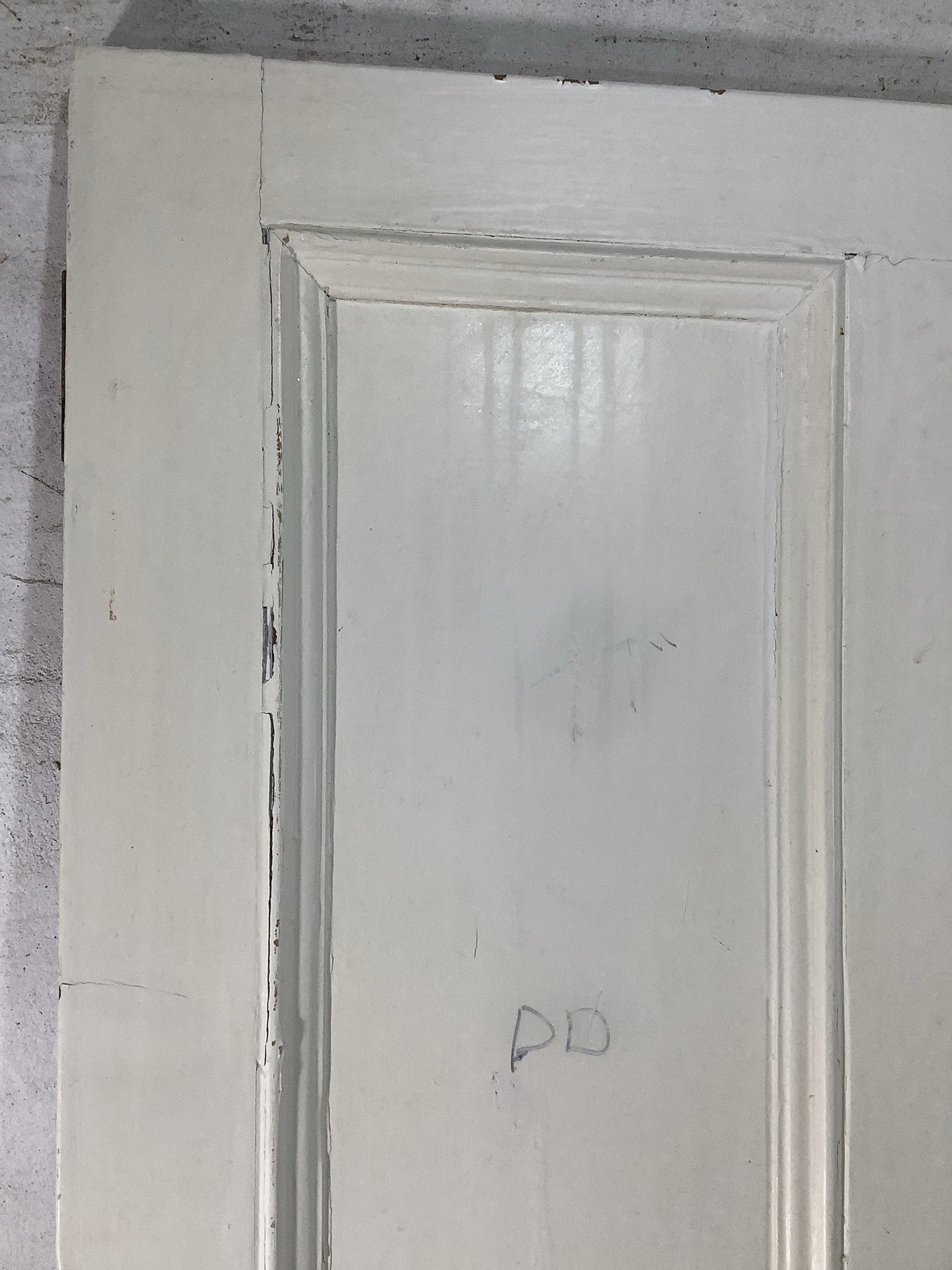 5th Pic Victorian Internal Painted  Pine Reclaimed Door