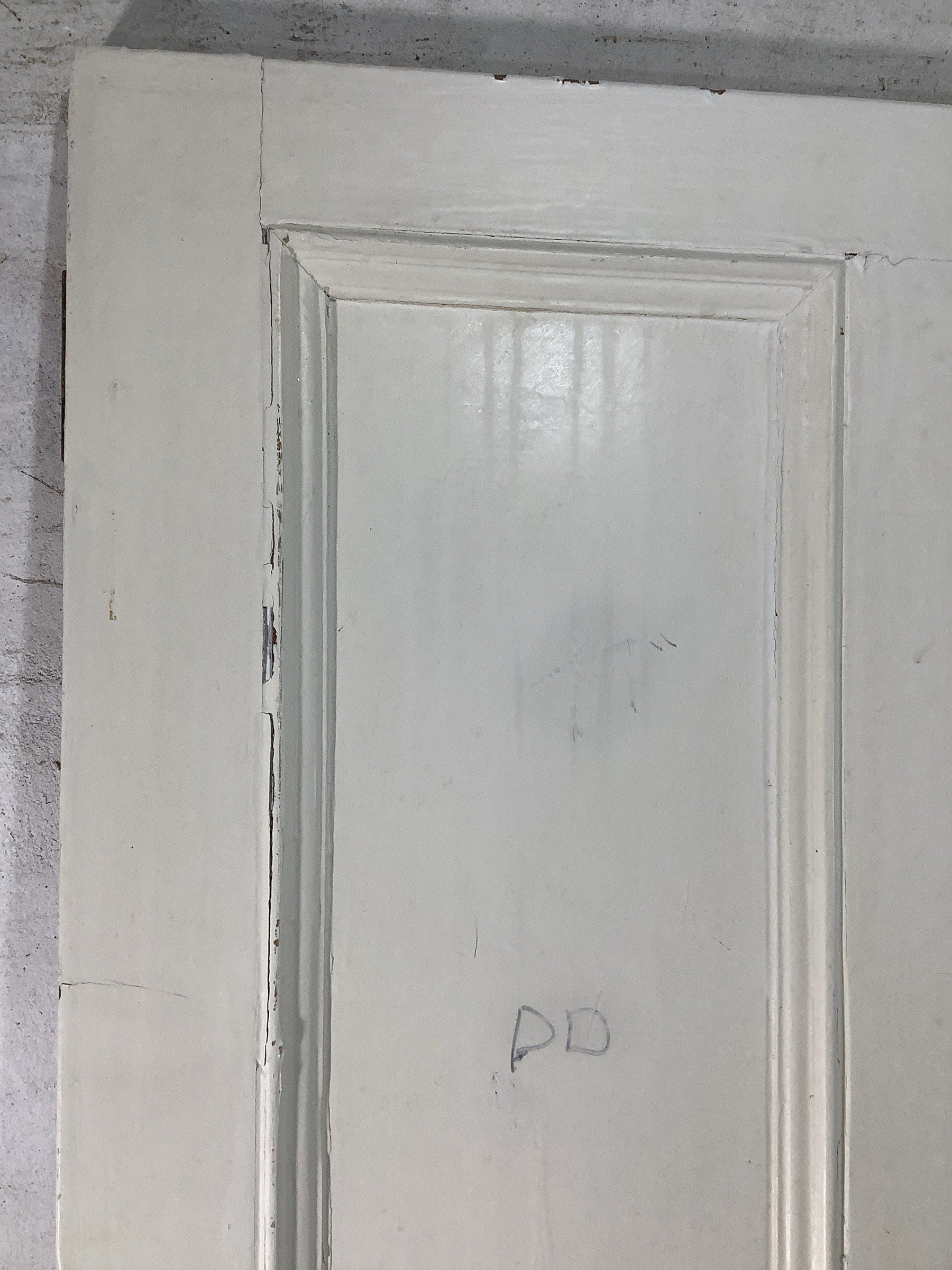 5th Pic Victorian Internal Painted  Pine Reclaimed Door