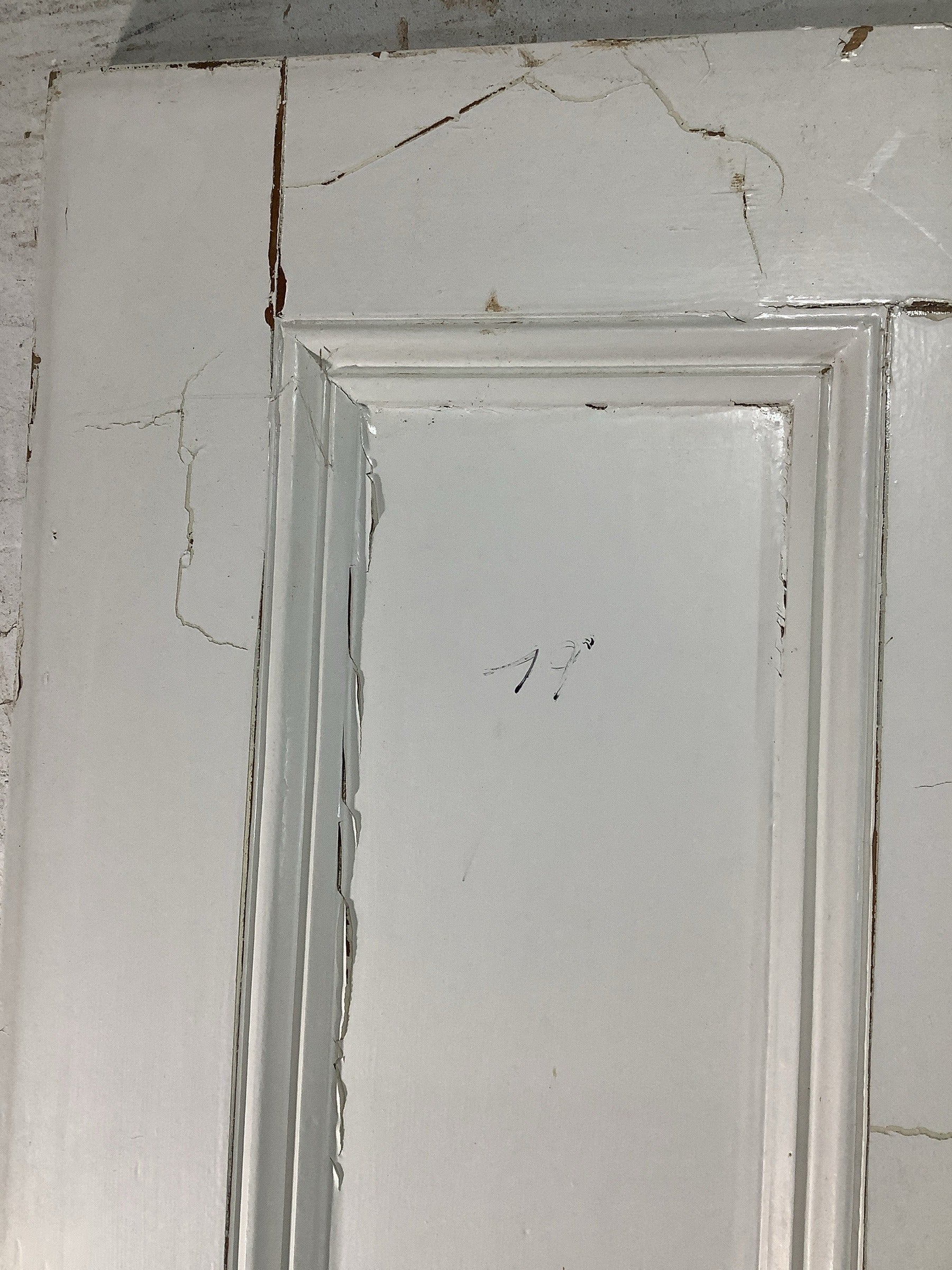 5th Pic Victorian Internal Painted  Pine Reclaimed Door